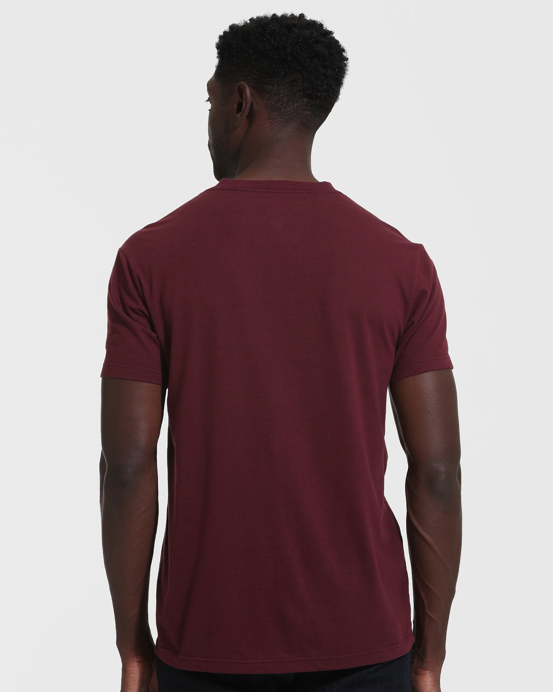Mahogany V Neck T Shirt - Image 4