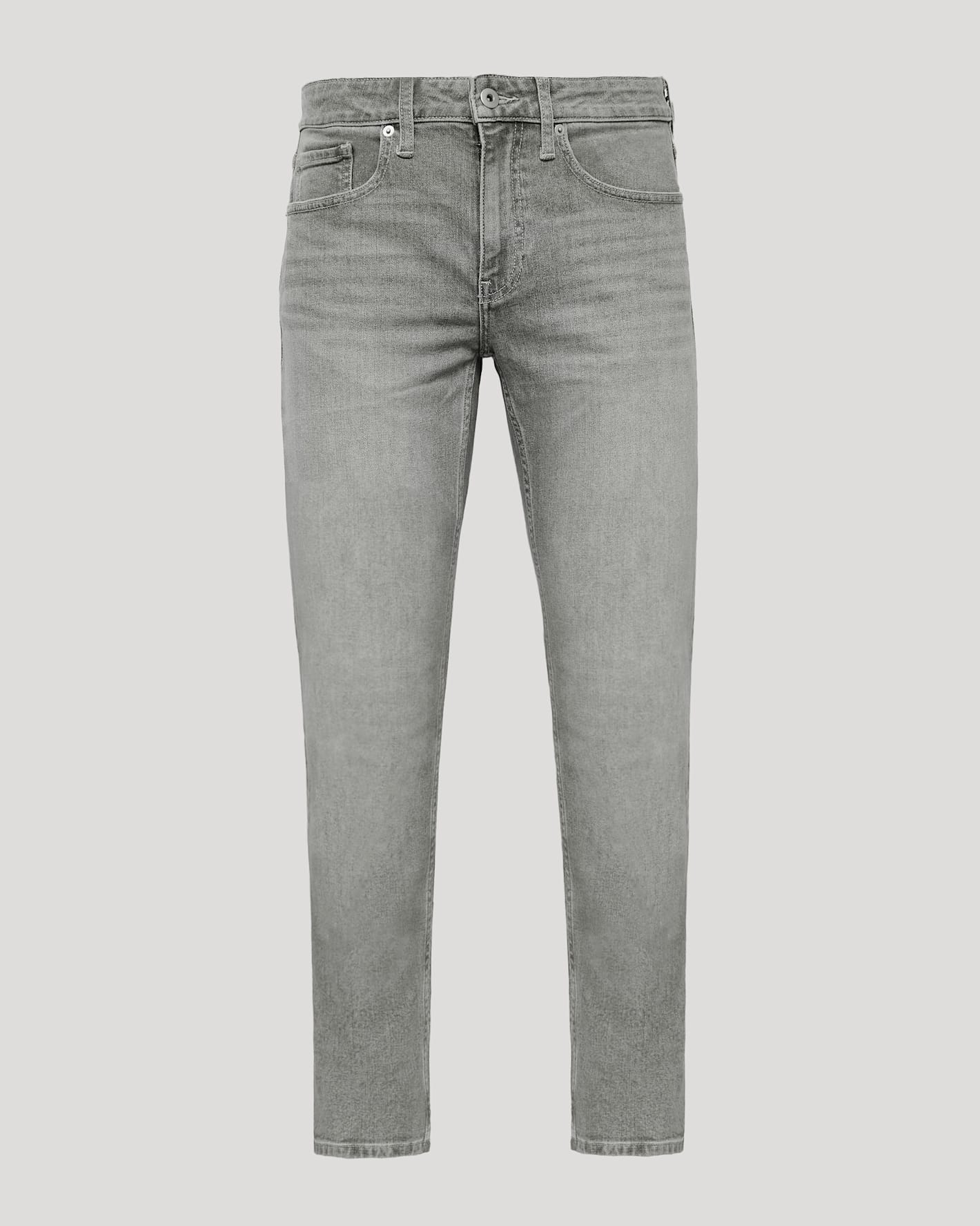 Medium Gray Wash Slim Authentic Denim Jeans - Image 2