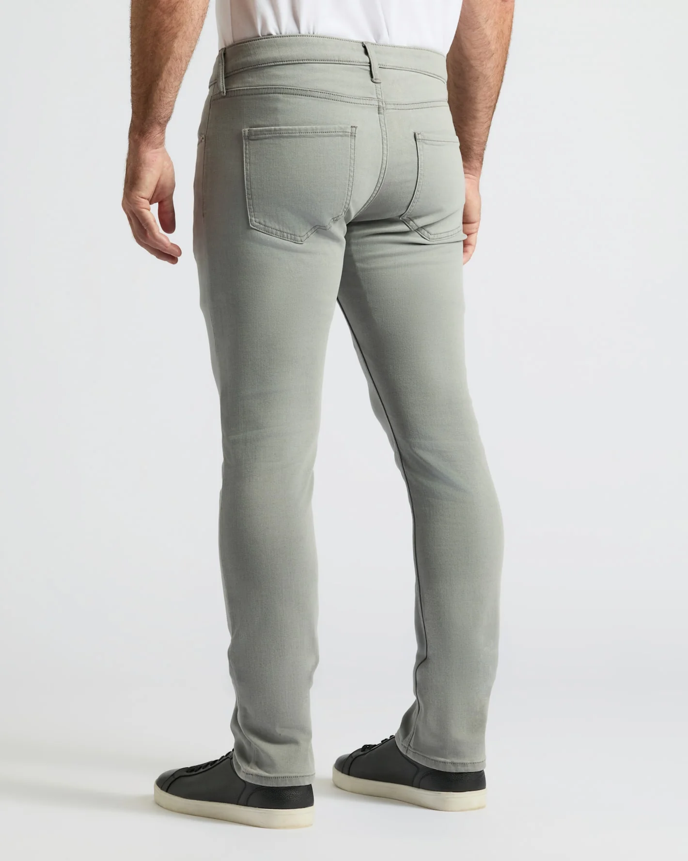 Medium Gray Wash Slim Comfort Stretch Jeans - Image 5