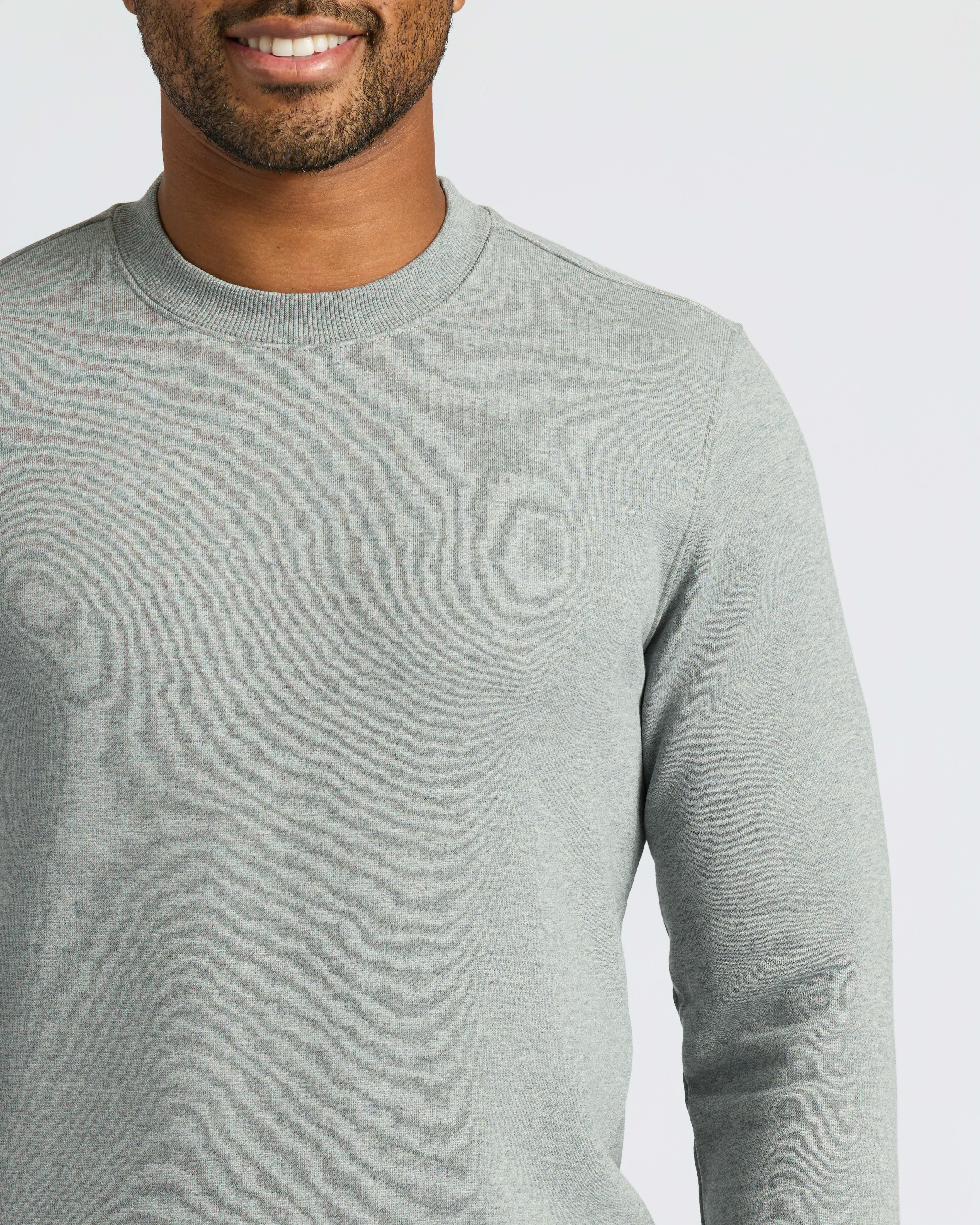 Medium Heather Gray Pullover Fleece Crew & Jogger 2-Pack - Image 4