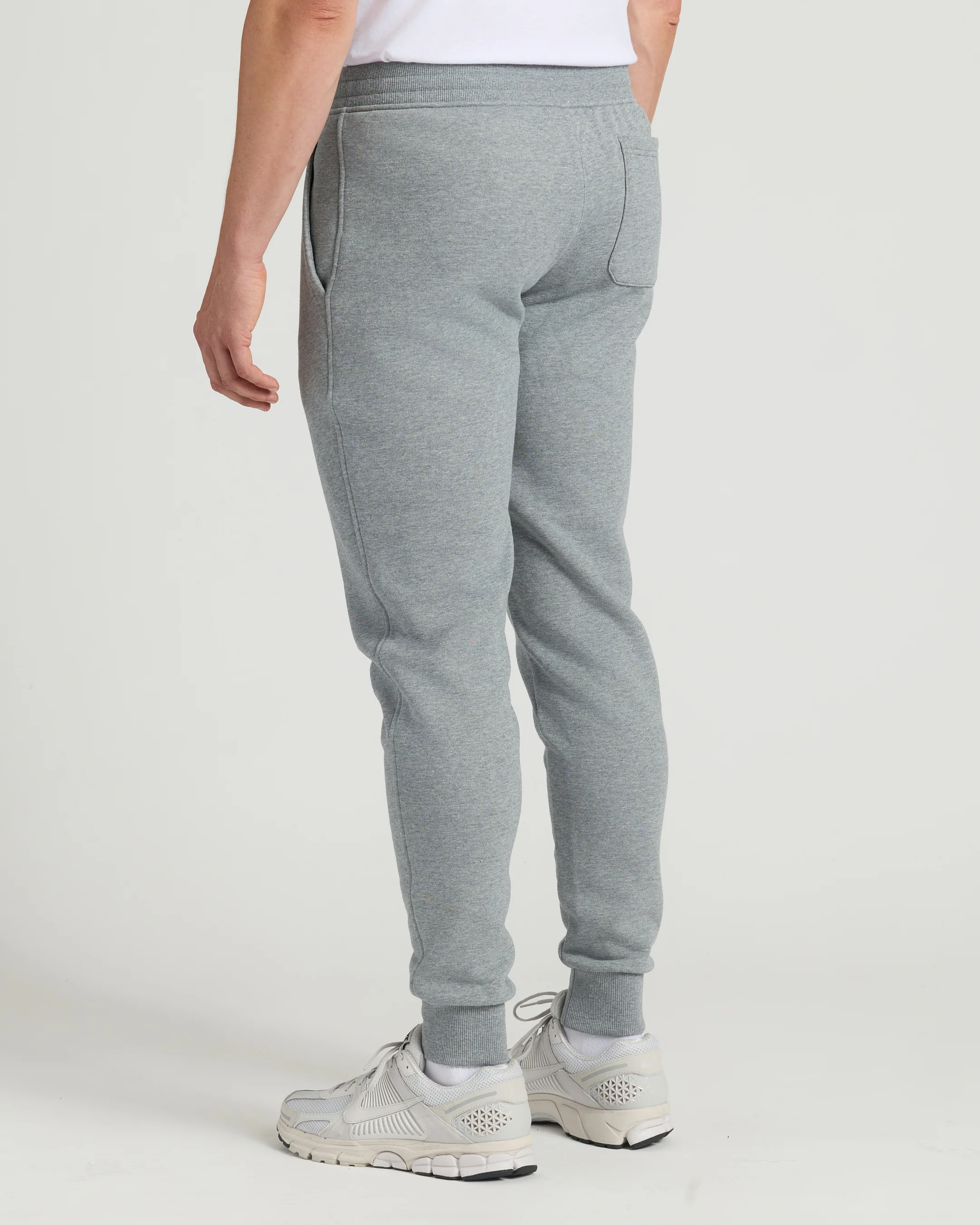 Medium Heather Gray Tall Fleece French Terry Joggers - Image 3