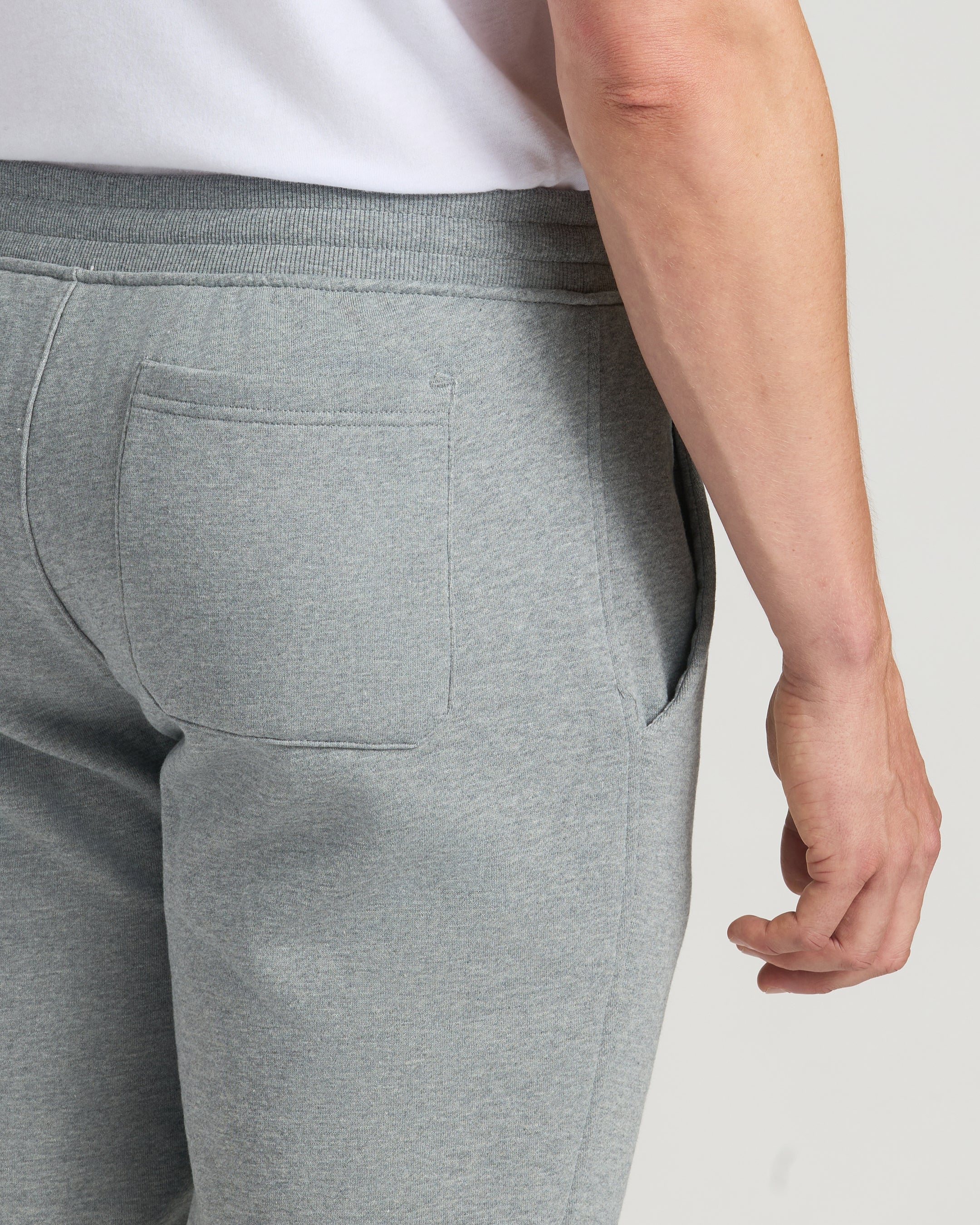 Medium Heather Gray Tall Fleece French Terry Joggers - Image 7