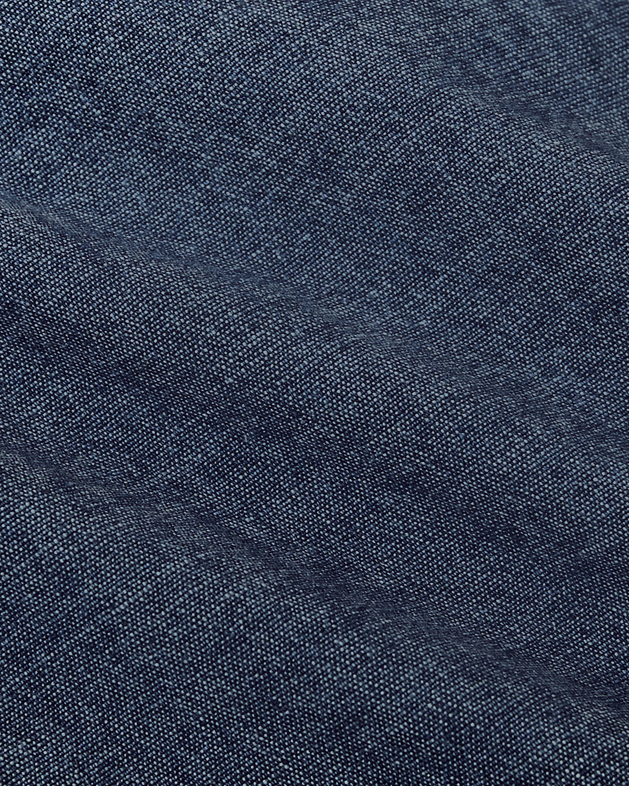 Medium Indigo Wash Short Sleeve Stretch Chambray Shirt - Image 8