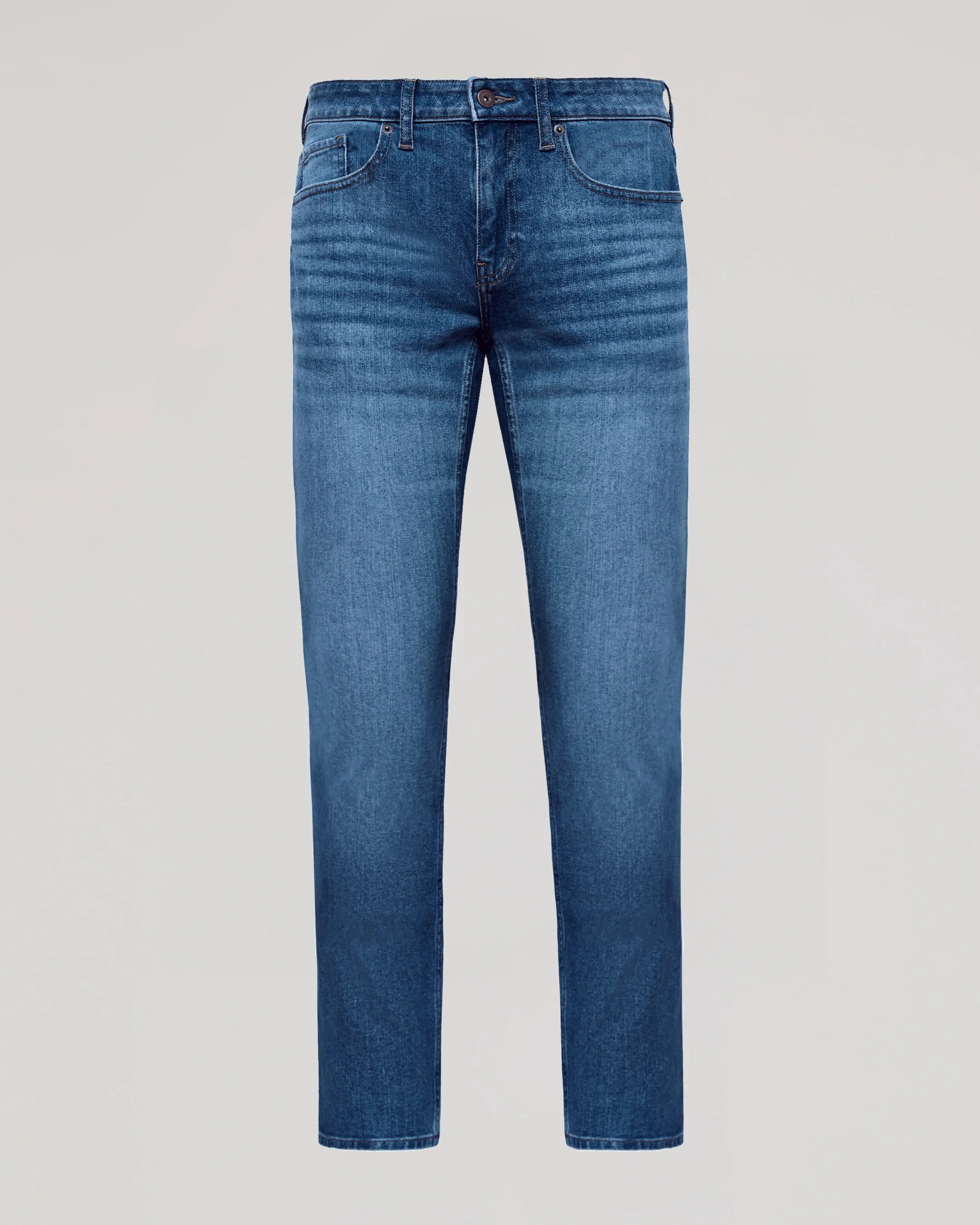 Medium Indigo Wash Slim Authentic Denim Jeans - Image 2