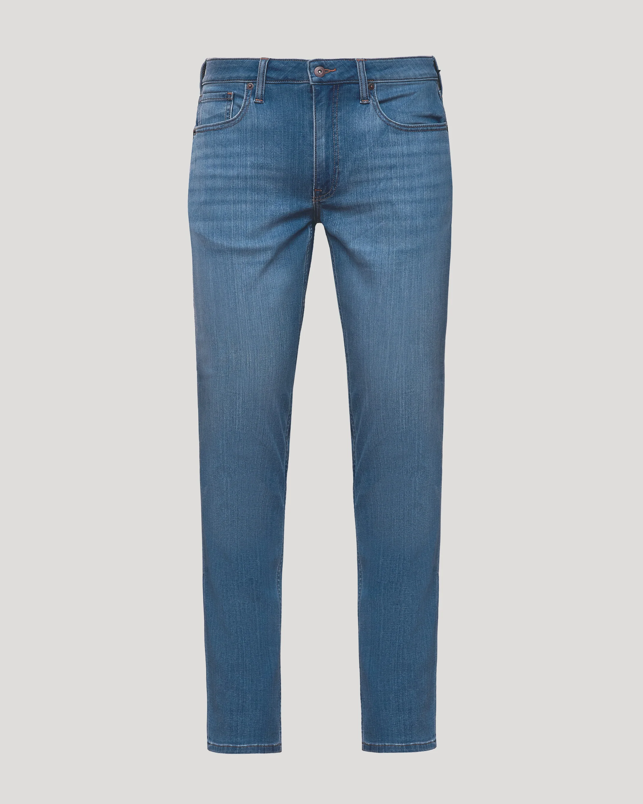 Medium Indigo Wash Slim Comfort Stretch Jeans - Image 2