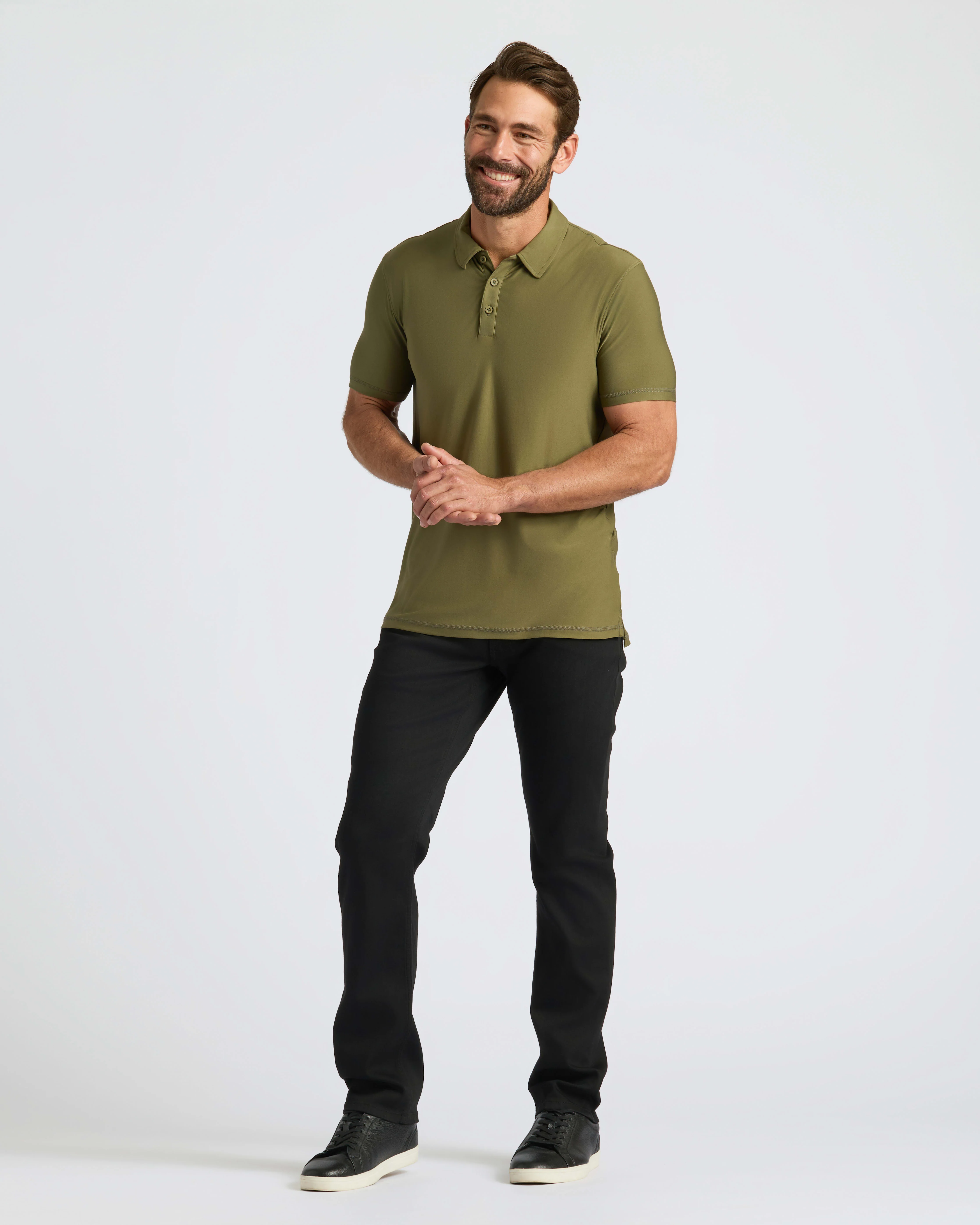 Military Green Active Polo 2.0 - Image 4