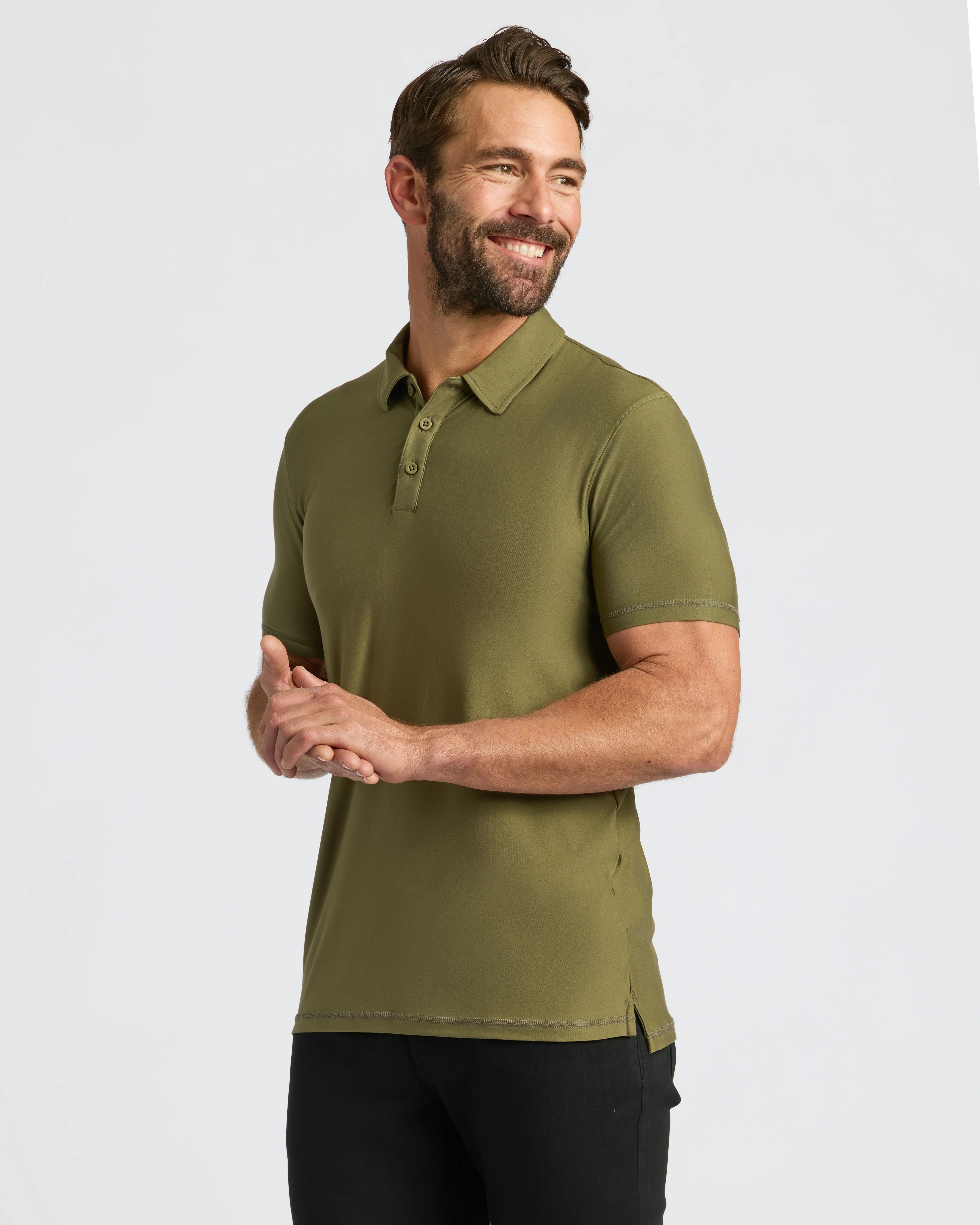 Military Green Active Polo 2.0 - Image 5