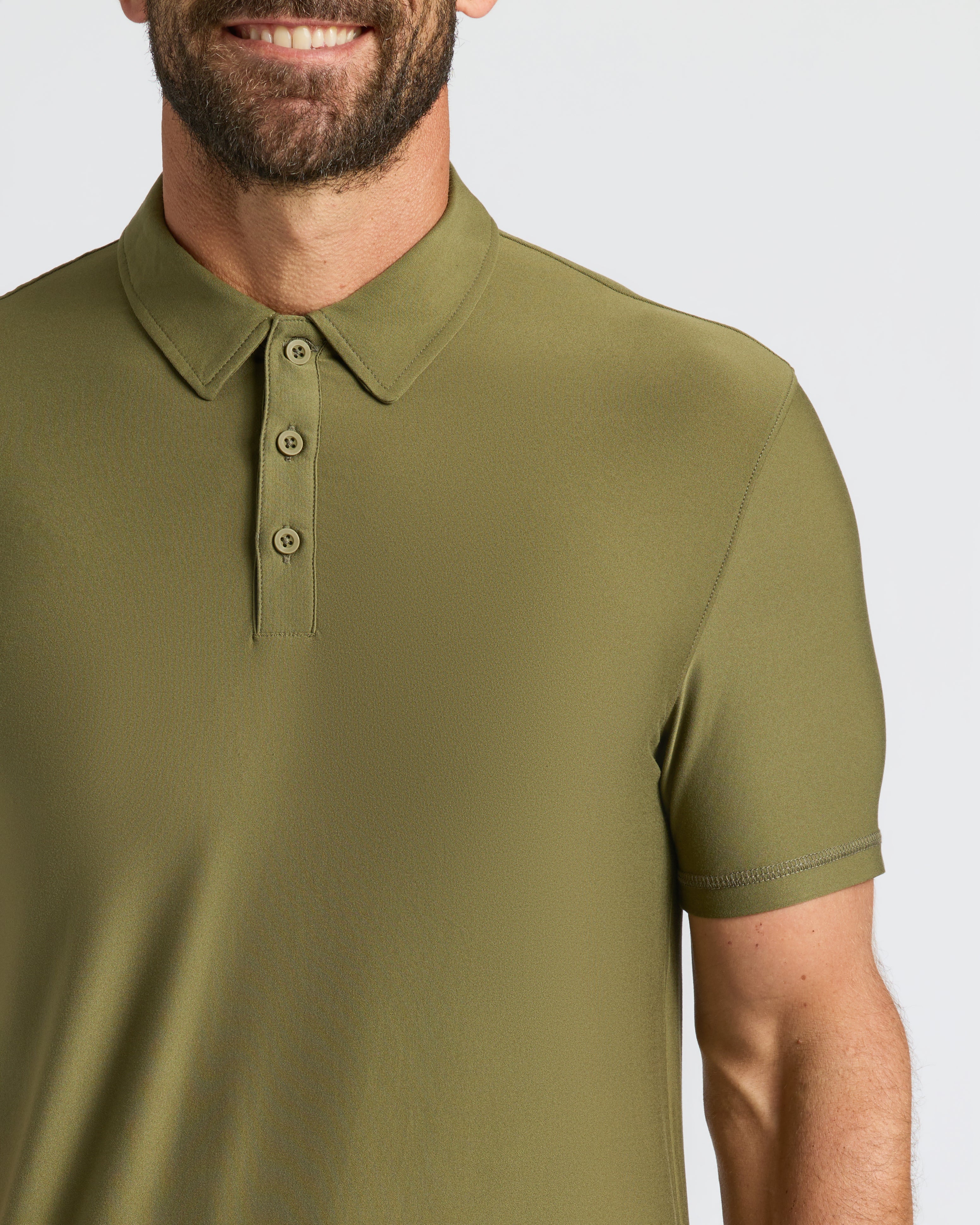 Military Green Active Polo 2.0 - Image 6