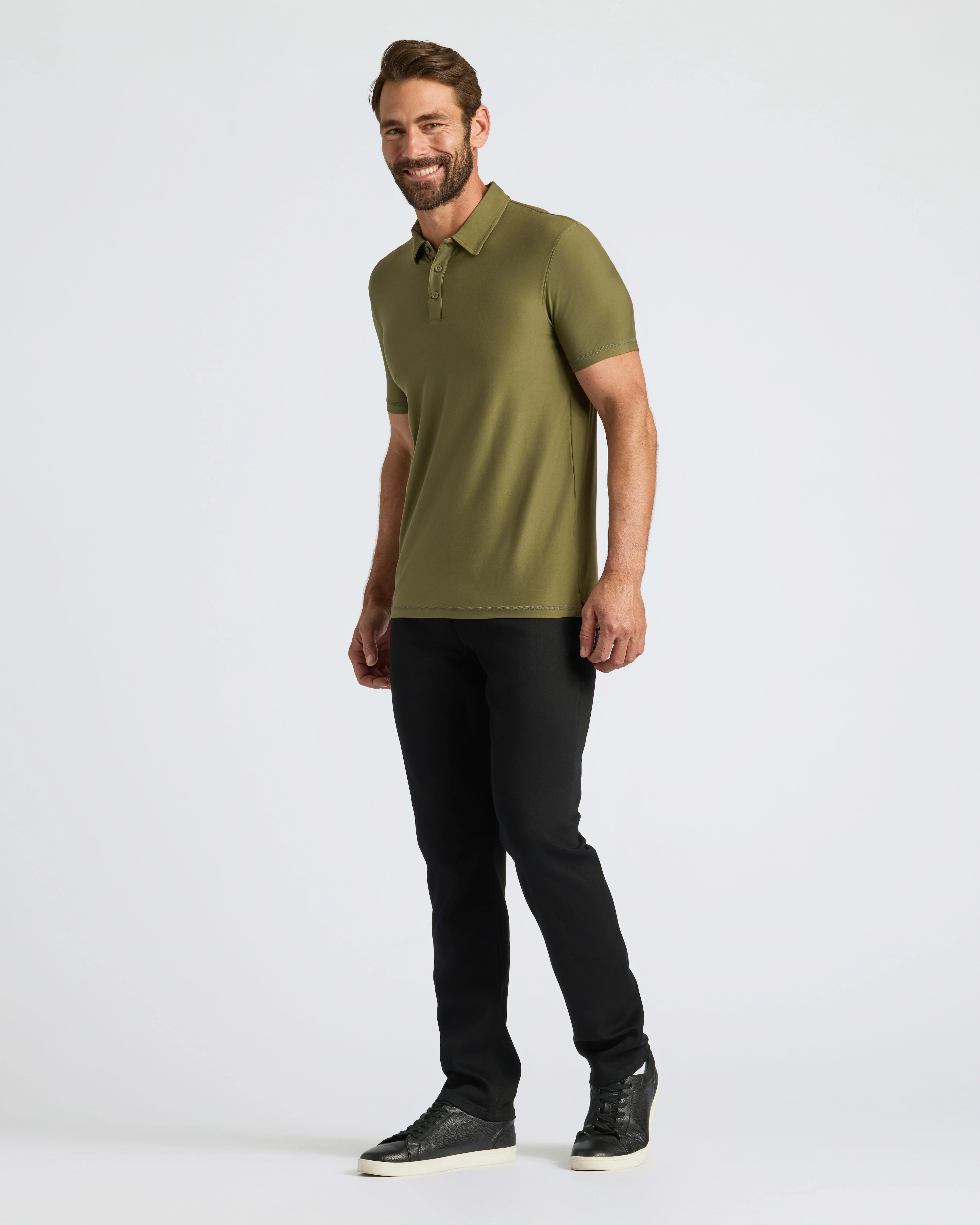 Military Green Active Polo 2.0 - Image 9