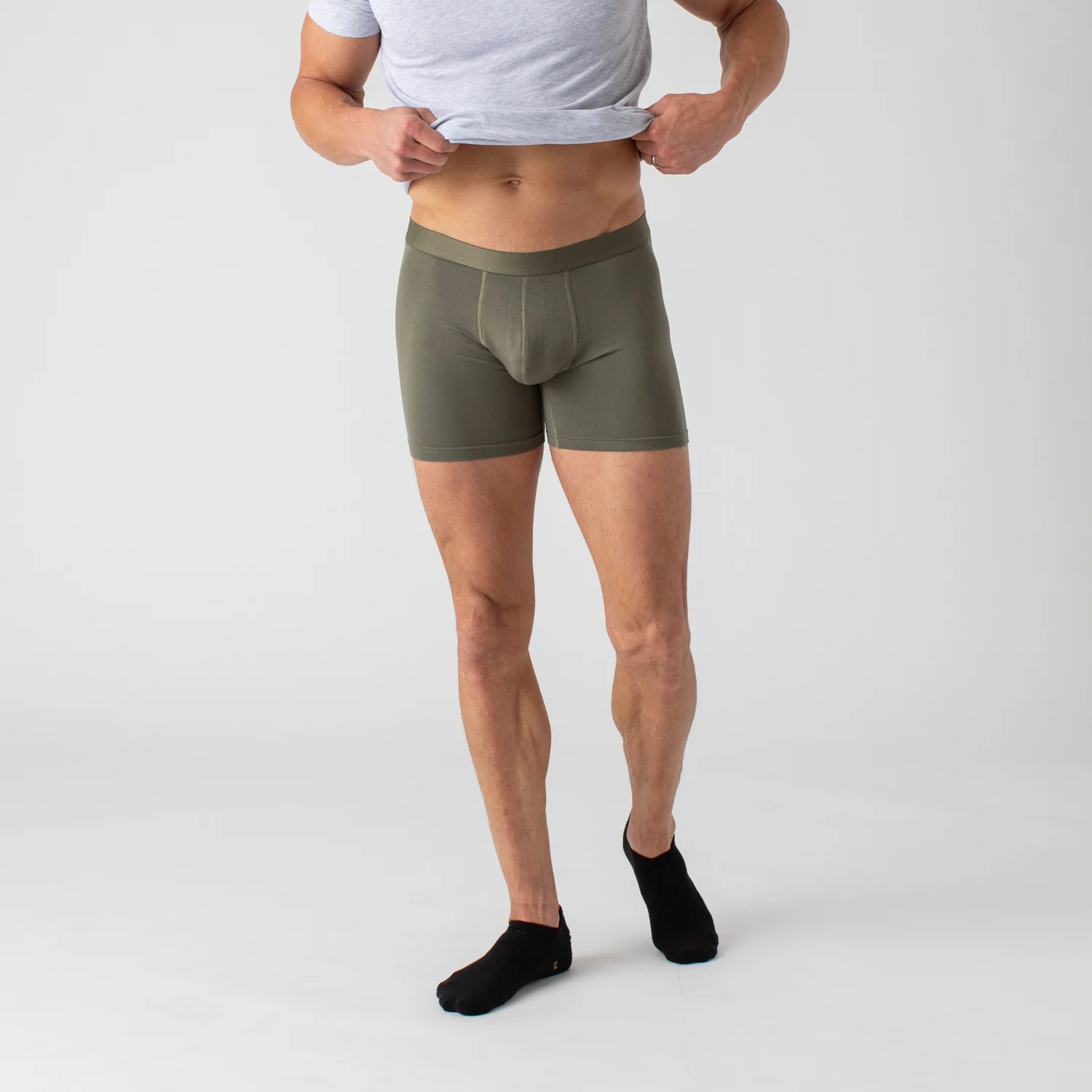 Military Green Boxer Briefs 3-Pack - Image 2