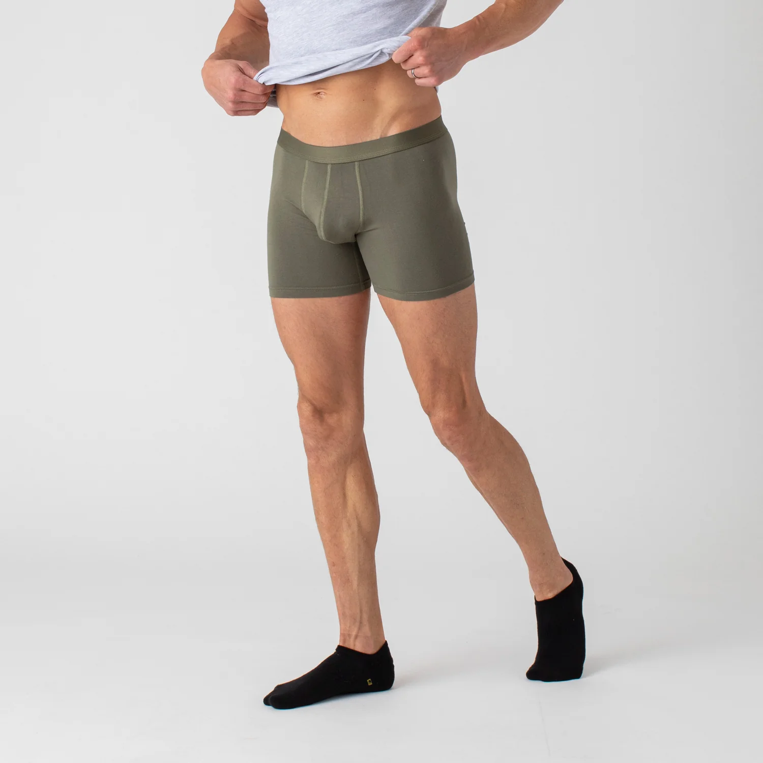 Military Green Boxer Briefs 3-Pack - Image 3