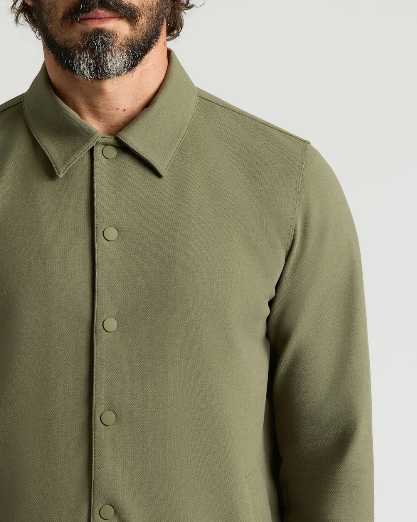 Military Green Casual Jacket - Image 5