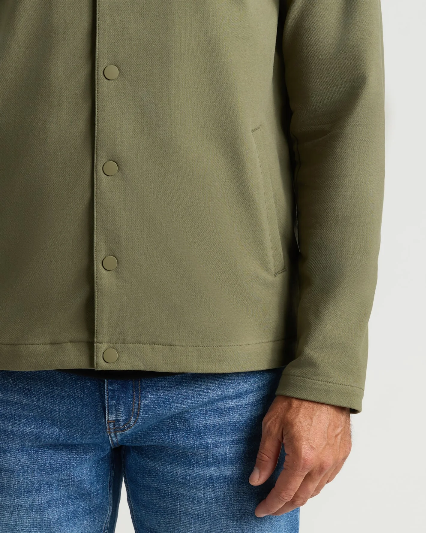 Military Green Casual Jacket - Image 6