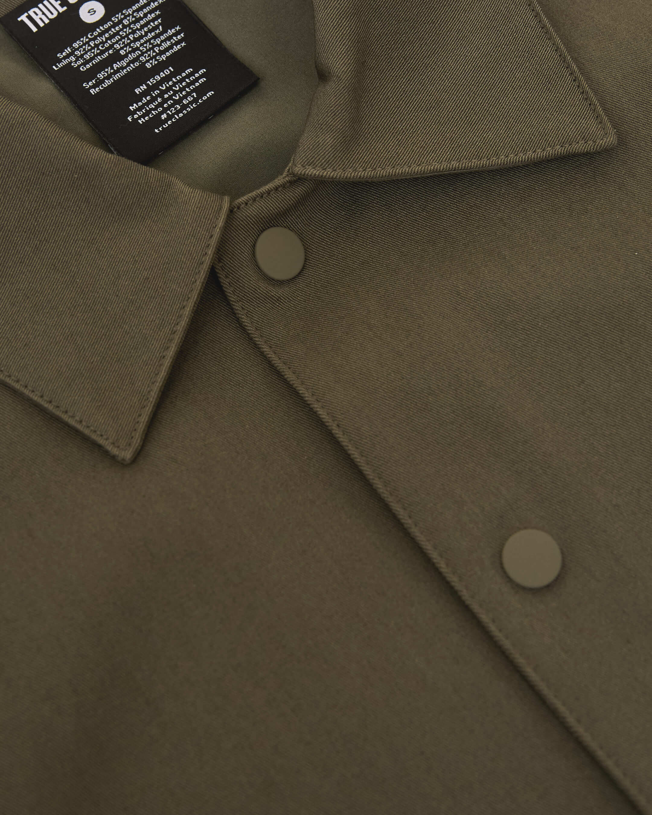 Military Green Coaches Jacket - Image 9