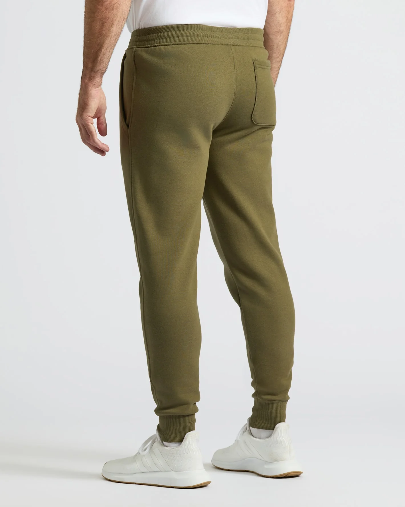 Military Green Fleece French Terry Joggers - Image 4