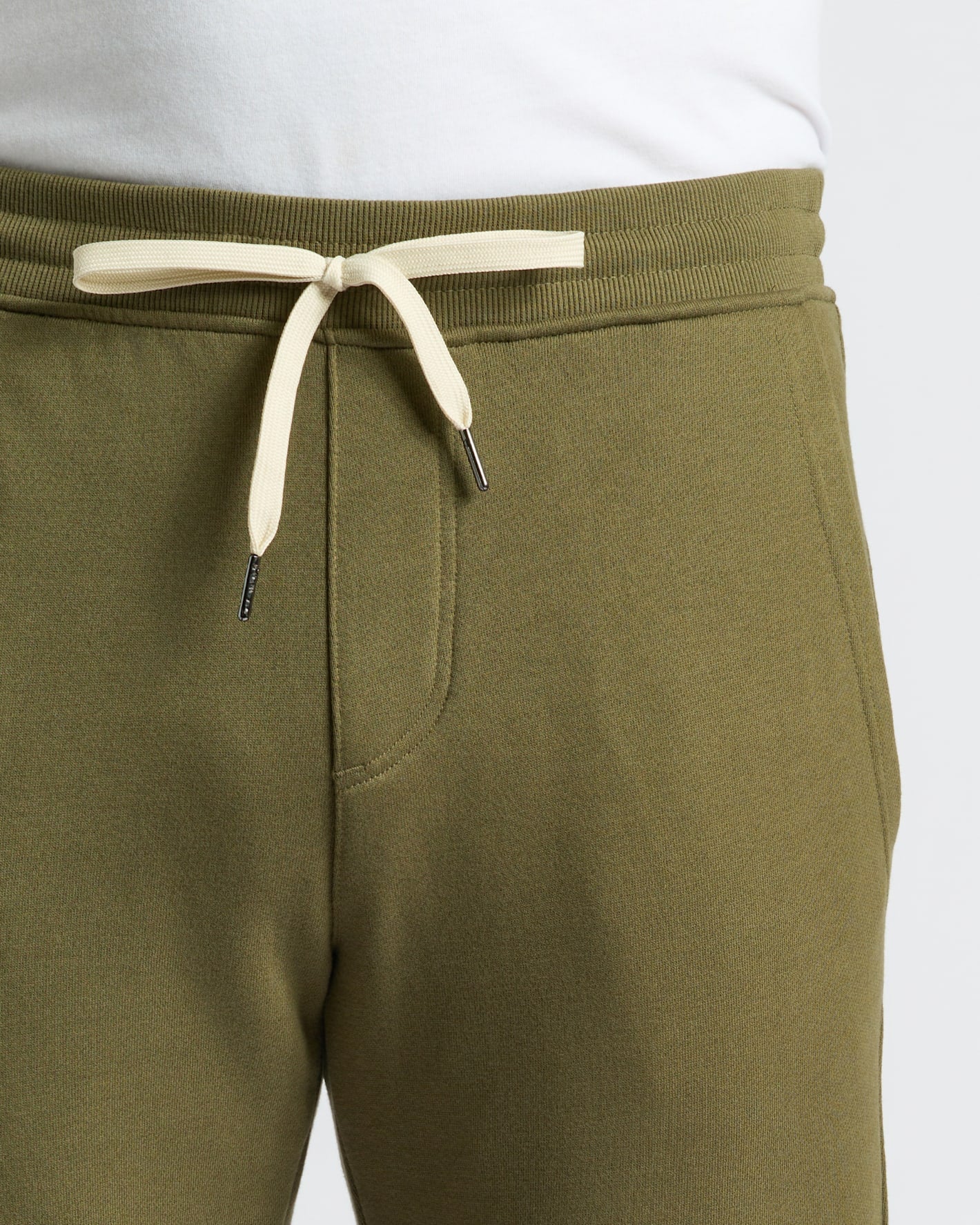 Military Green Fleece French Terry Joggers - Image 6