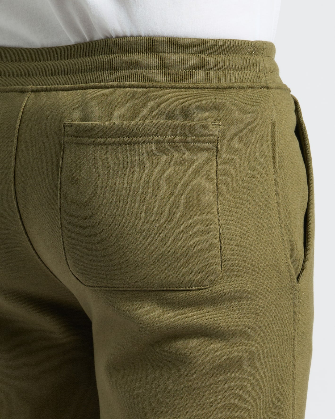 Military Green Fleece French Terry Joggers - Image 7