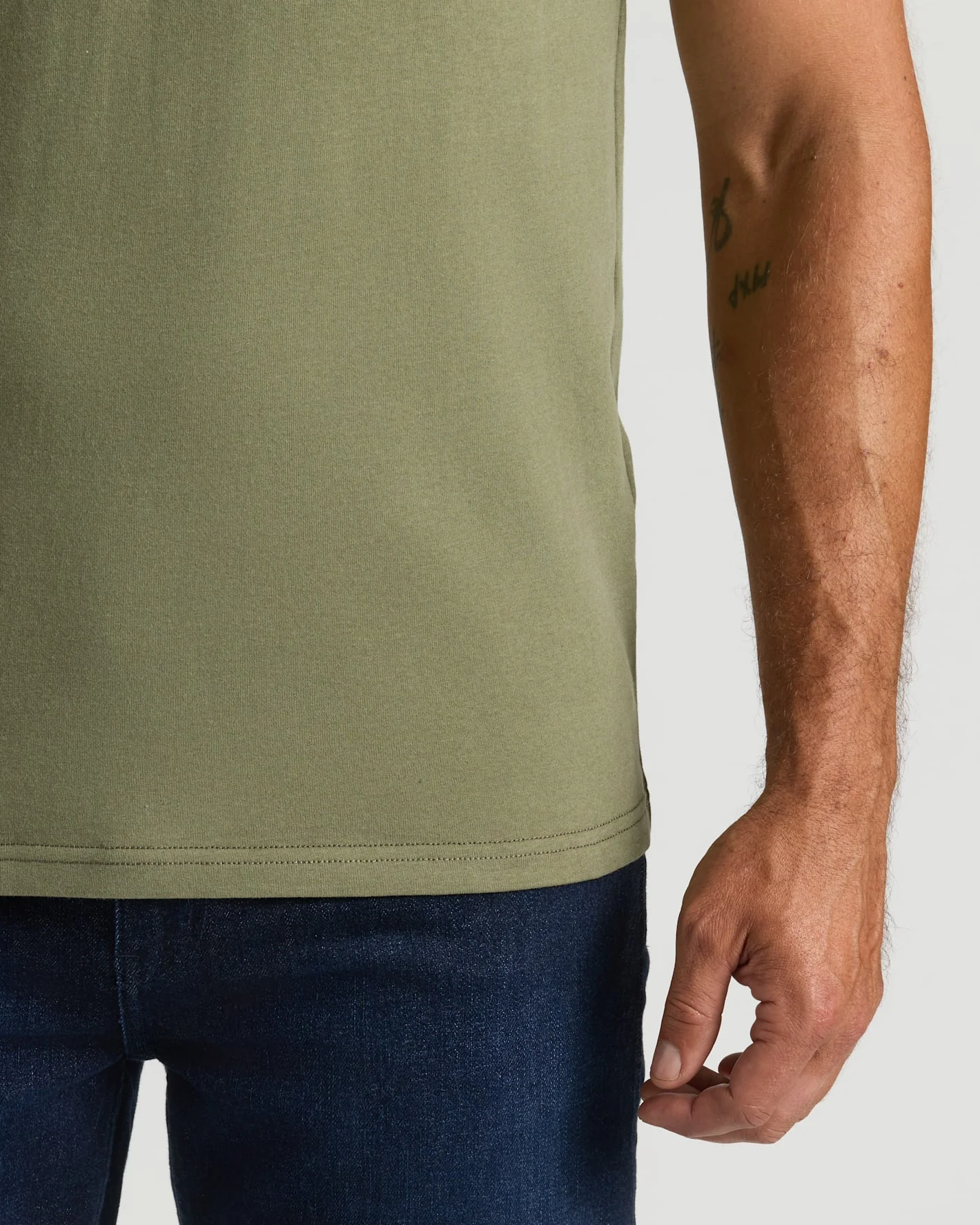 Military Green Heavyweight Pocket Crew - Image 7