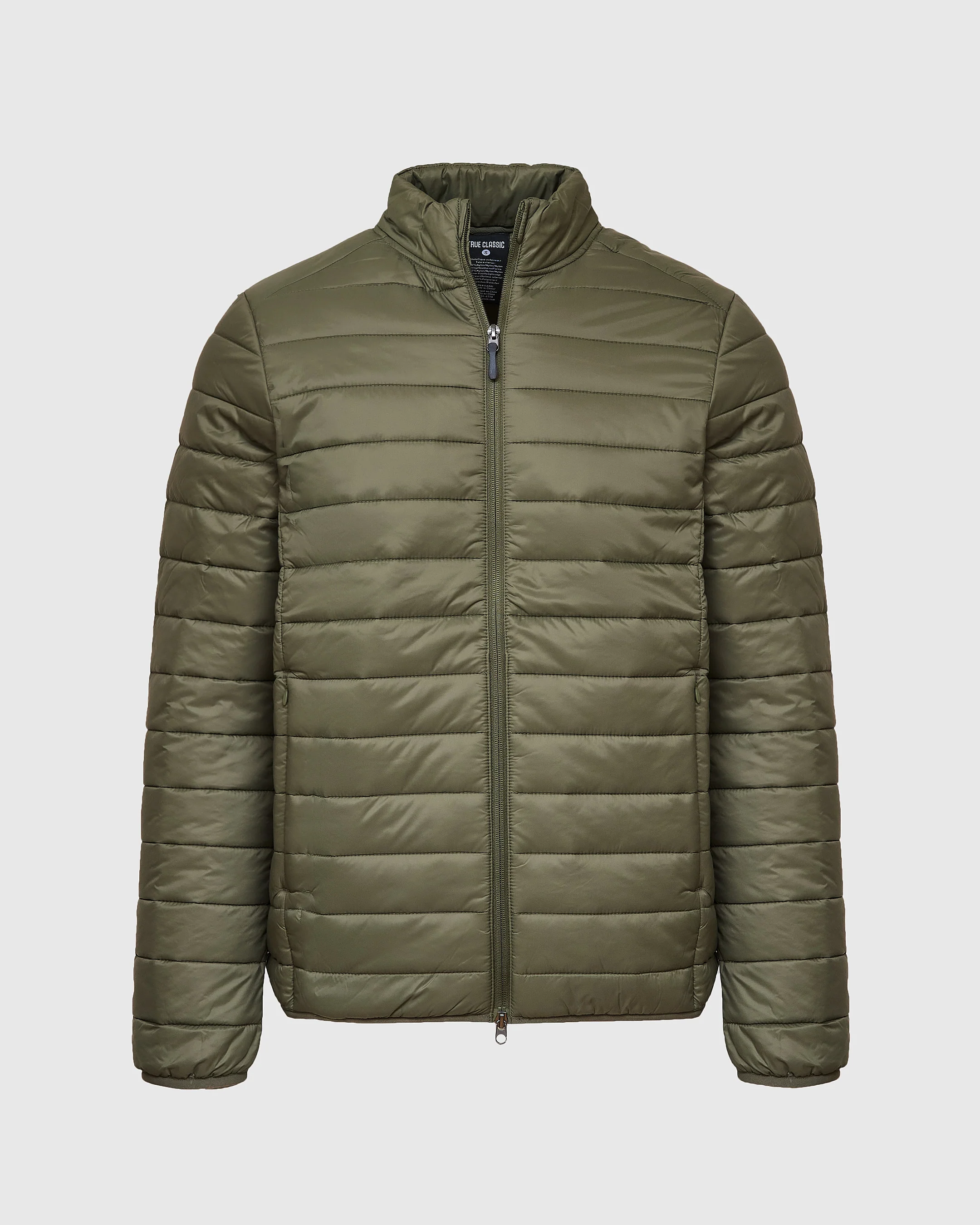 Military Green Puffer Jacket - Image 2