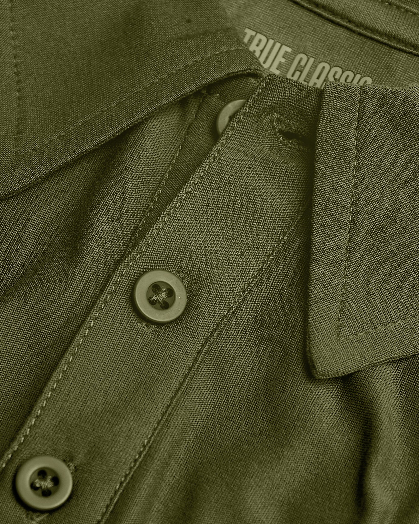 Military Green Short Sleeve Tall Active Polo - Image 7