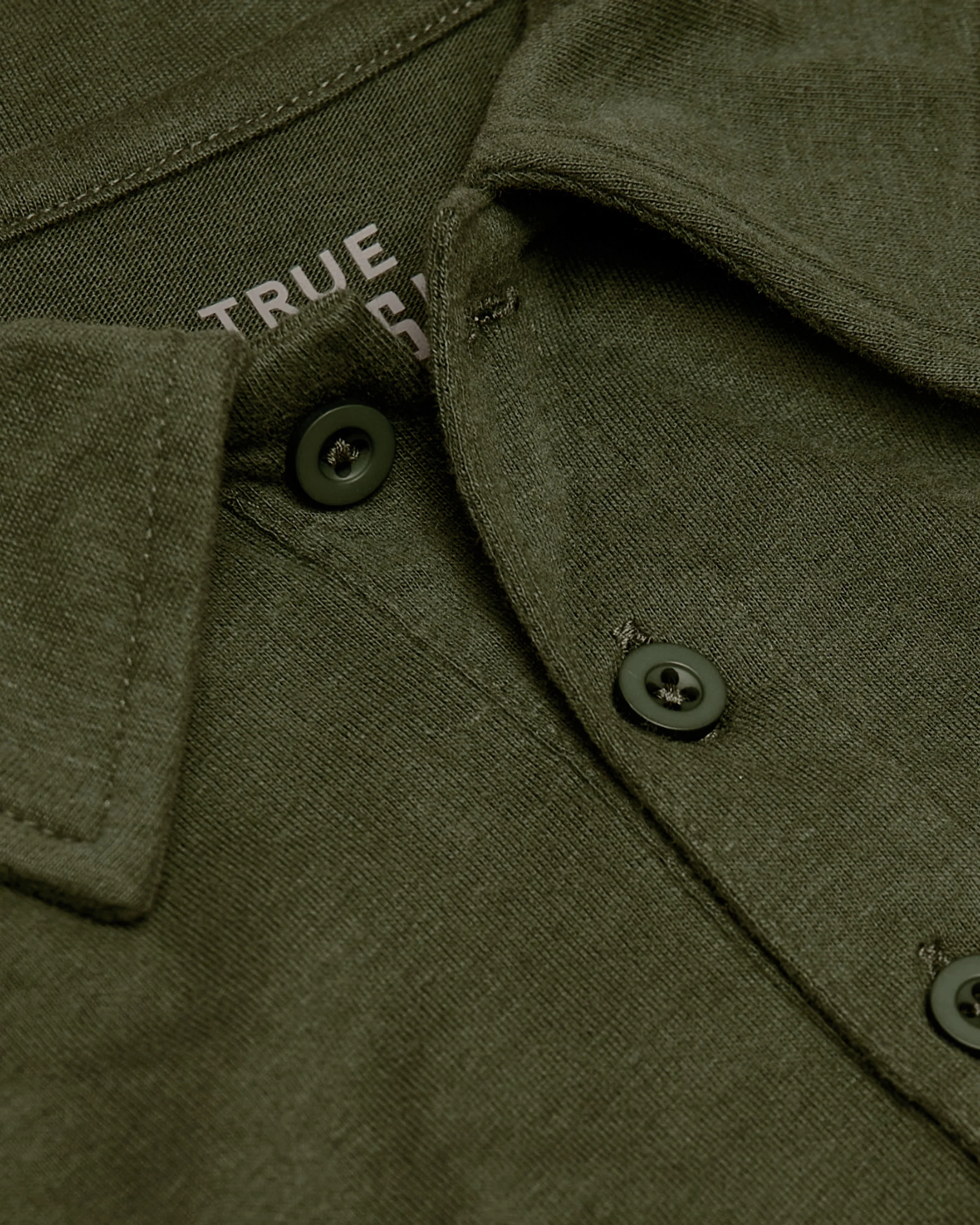 Military Green Short Sleeve Tall Polo - Image 10