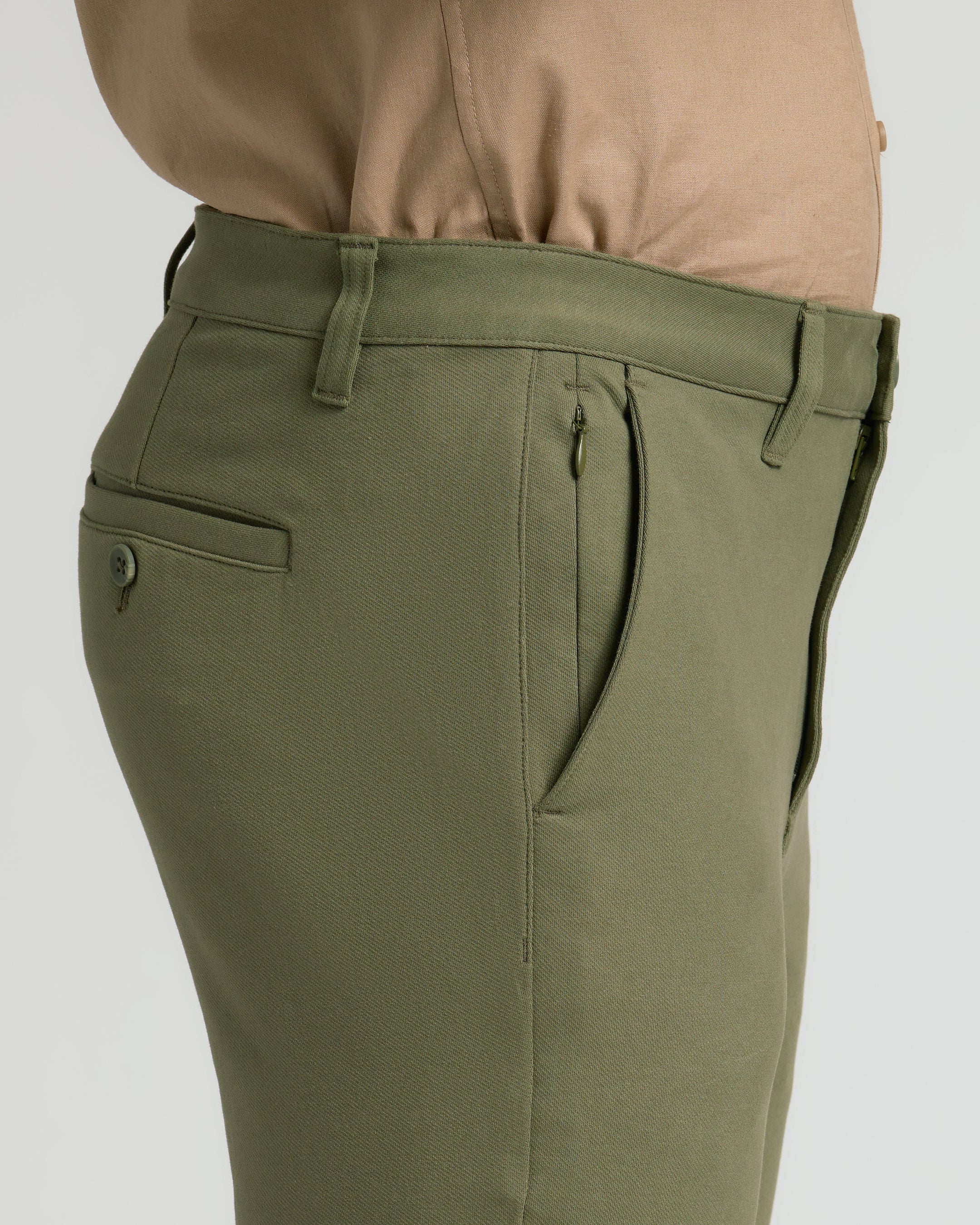 Military Green Slim Chino Pants 2.0 - Image 3
