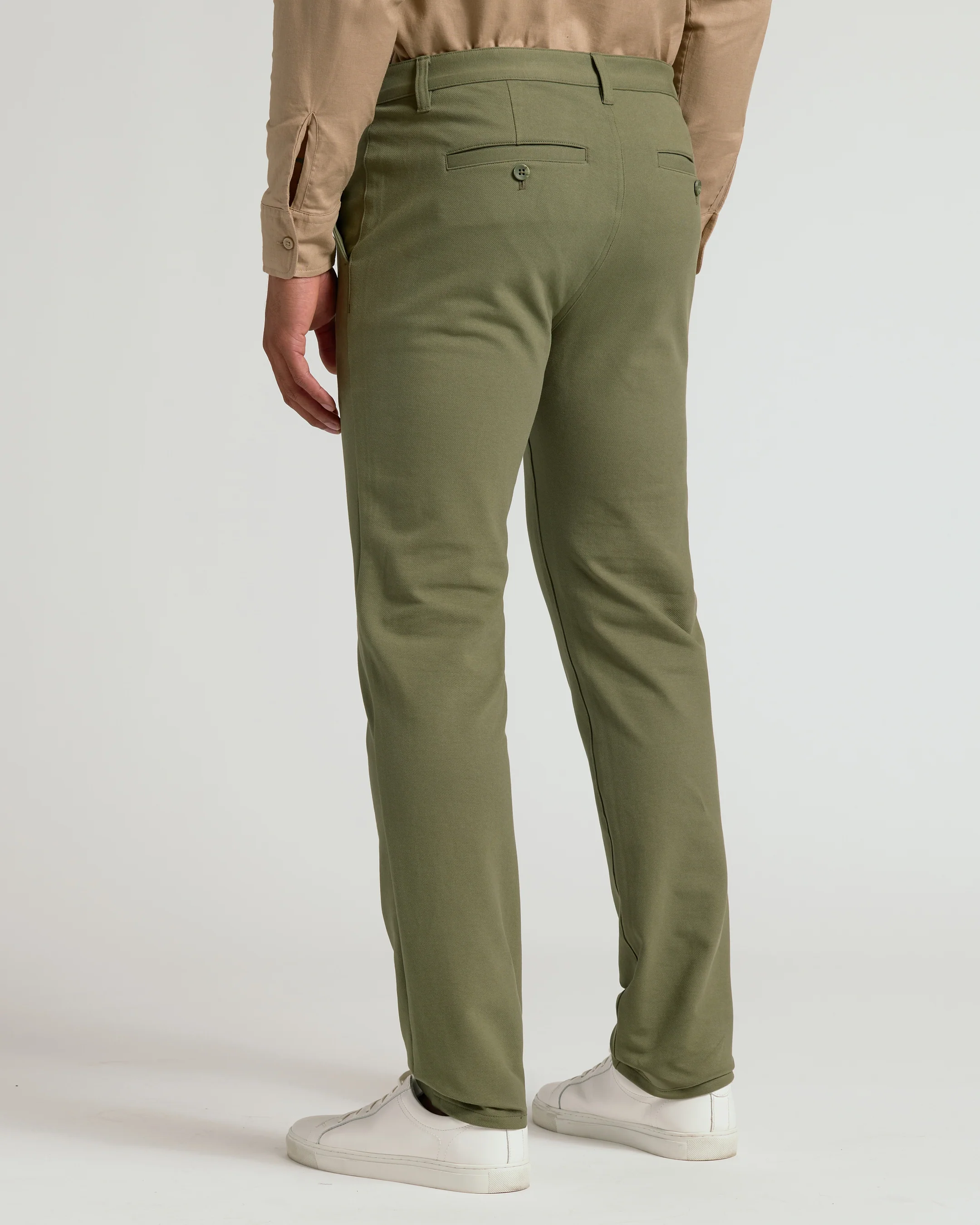 Military Green Straight Chino Pants 2.0 - Image 3