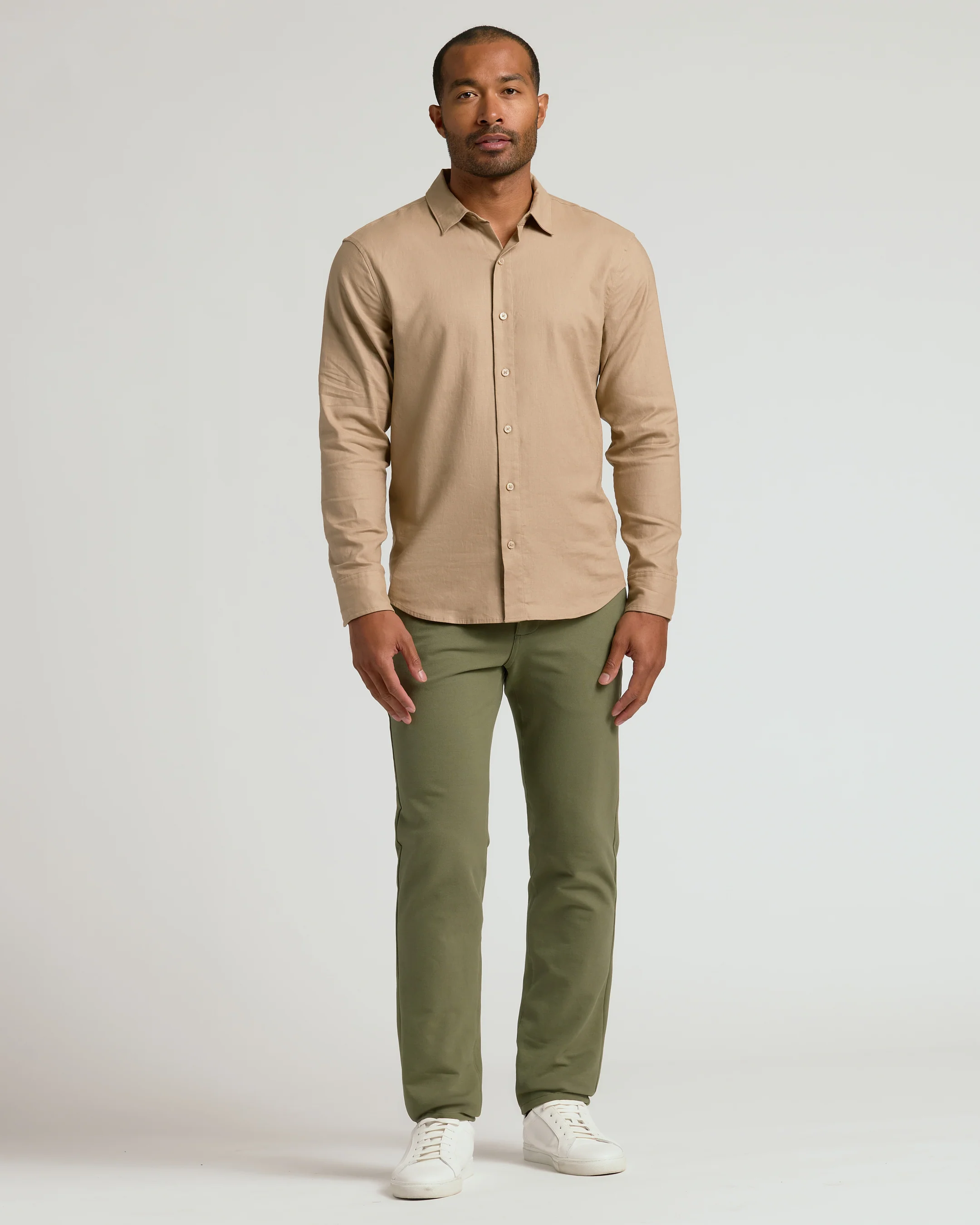 Military Green Straight Chino Pants 2.0 - Image 4