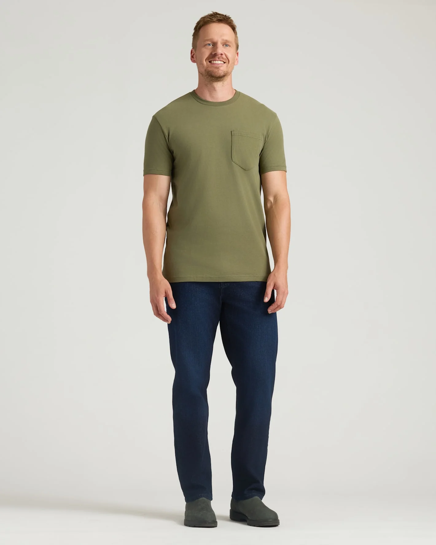 Military Green Tall Heavyweight Pocket Crew - Image 4