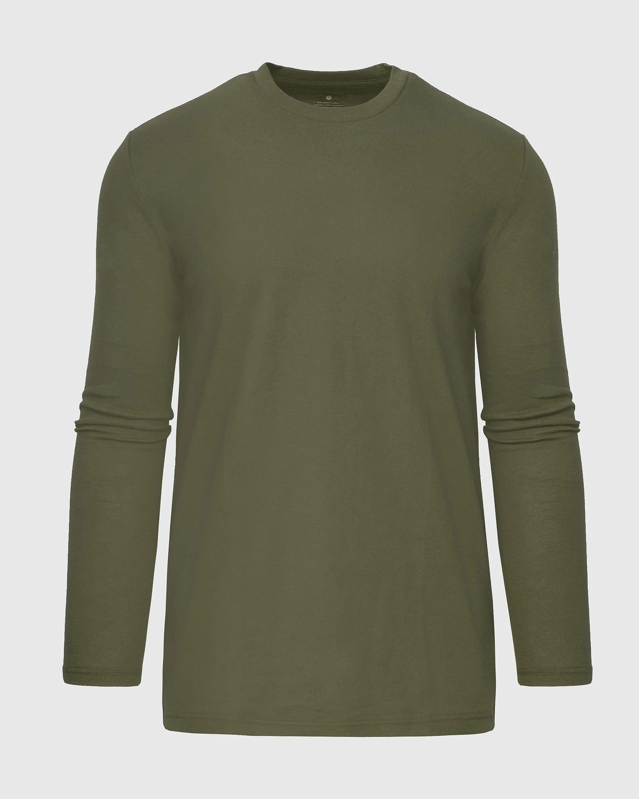 Military Green Tall Long Sleeve T-Shirt - Image 2