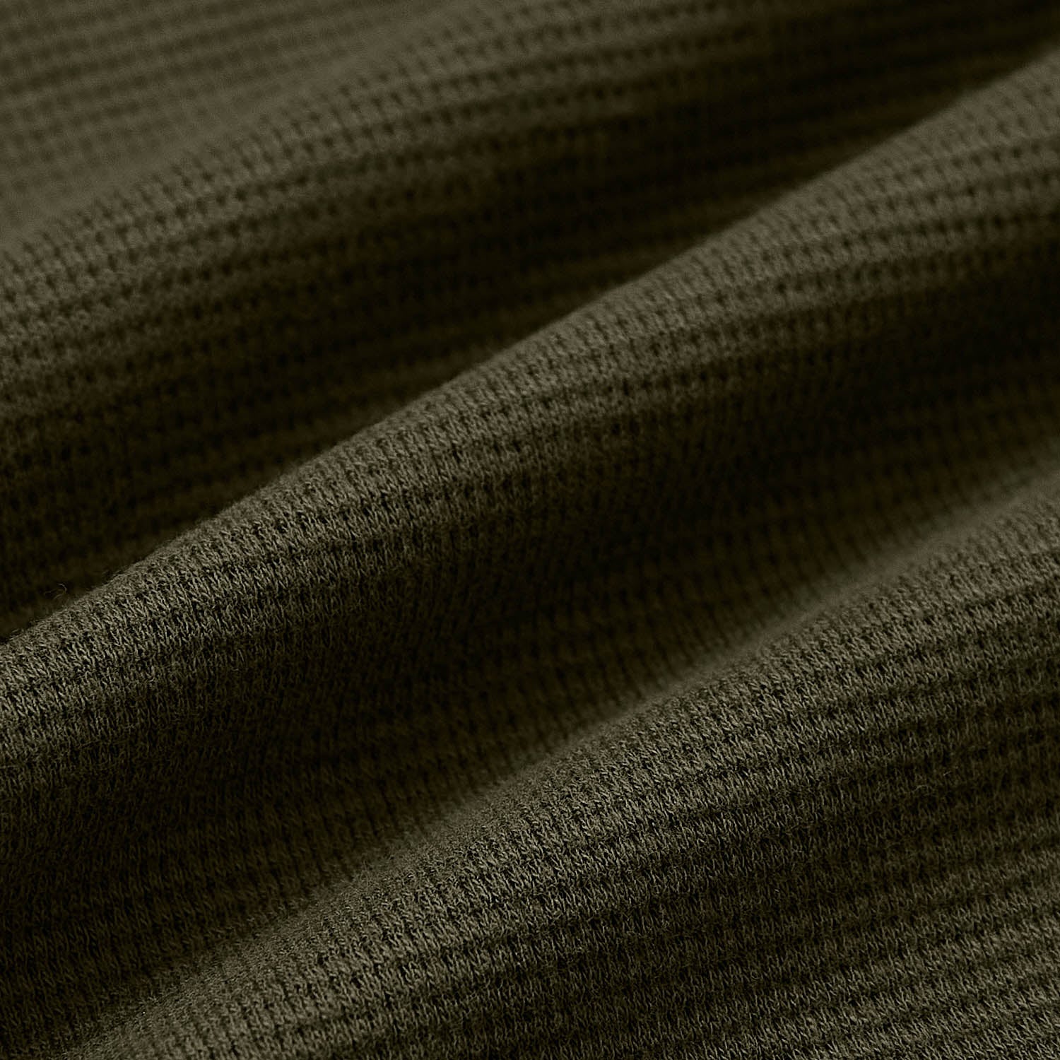 Military Green Waffle Hoodie - Image 9