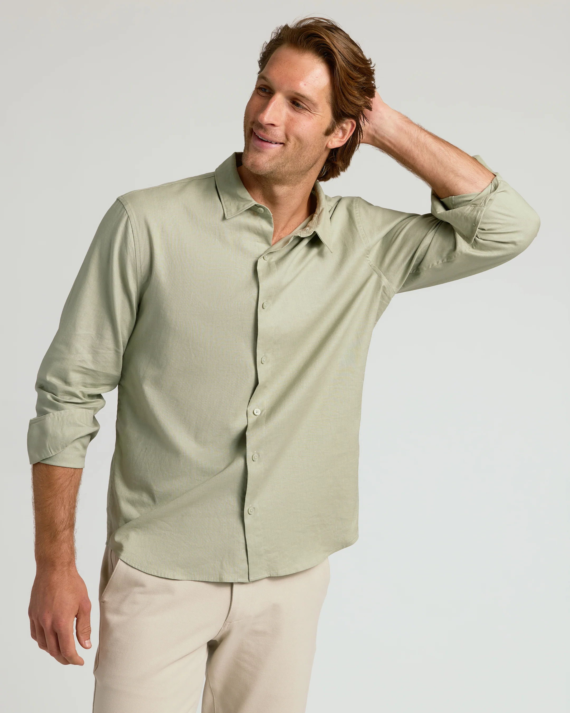 Mossy Oak Long Sleeve Linen Shirt - Image 4