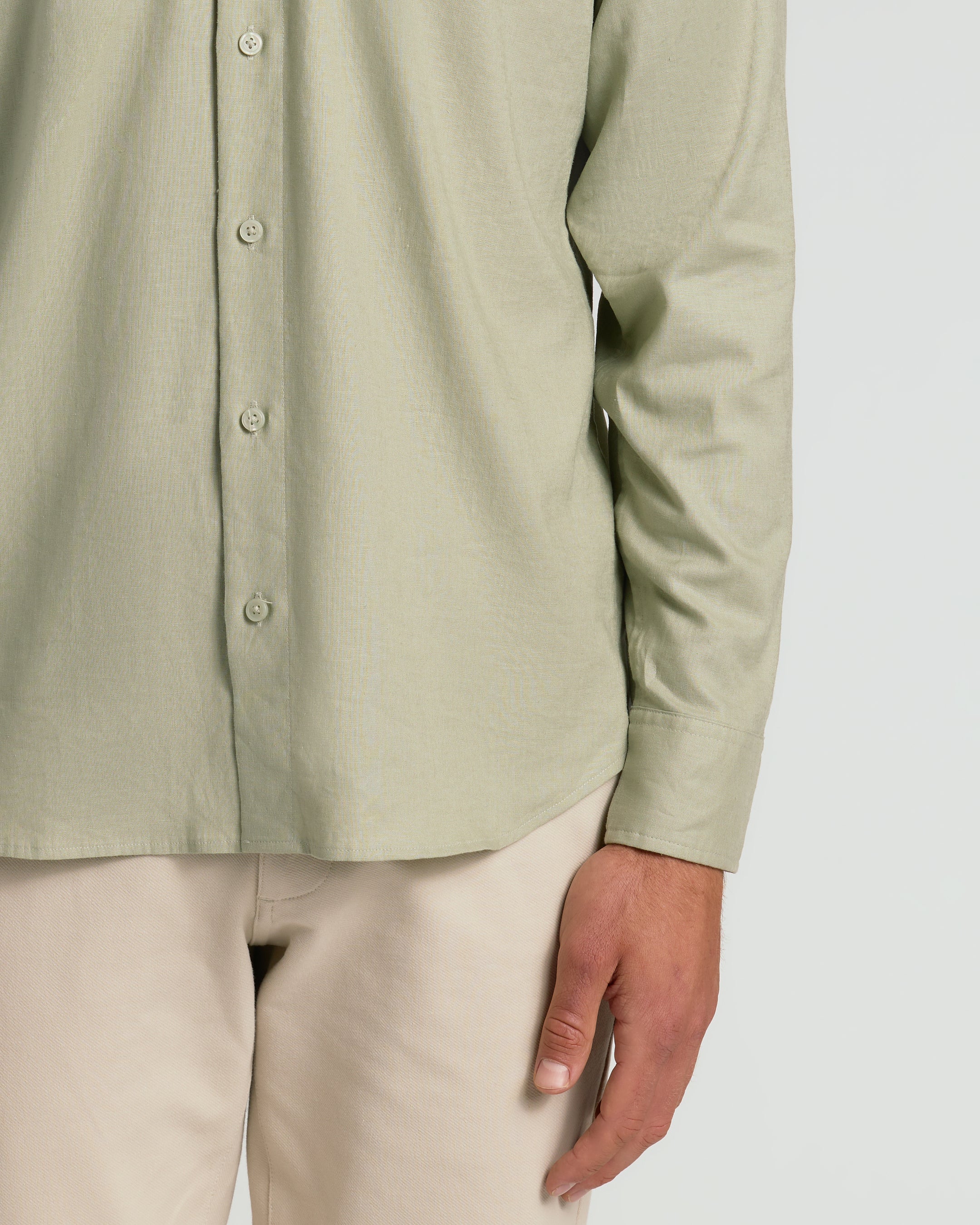 Mossy Oak Long Sleeve Linen Shirt - Image 6