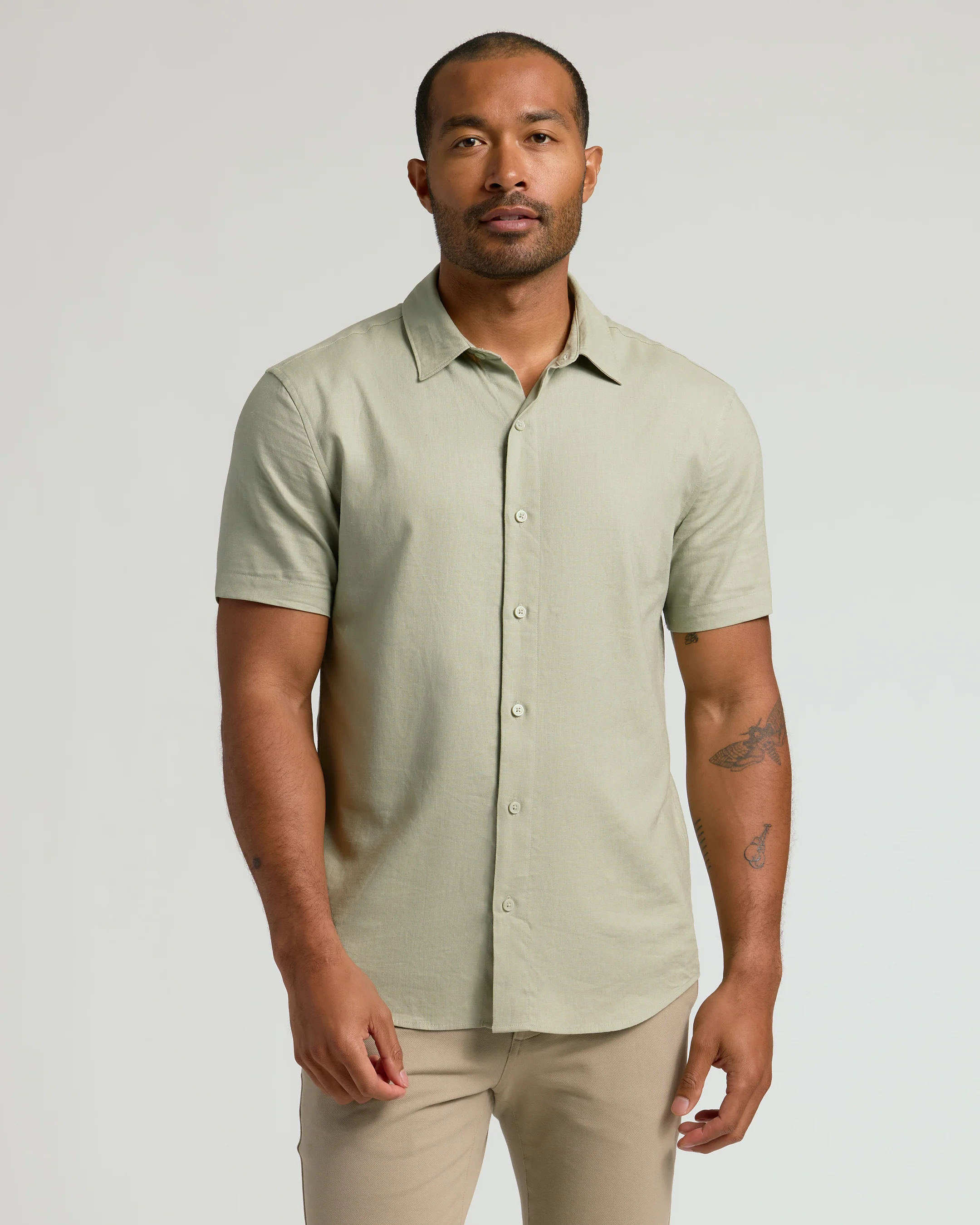 Mossy Oak Short Sleeve Linen Shirt