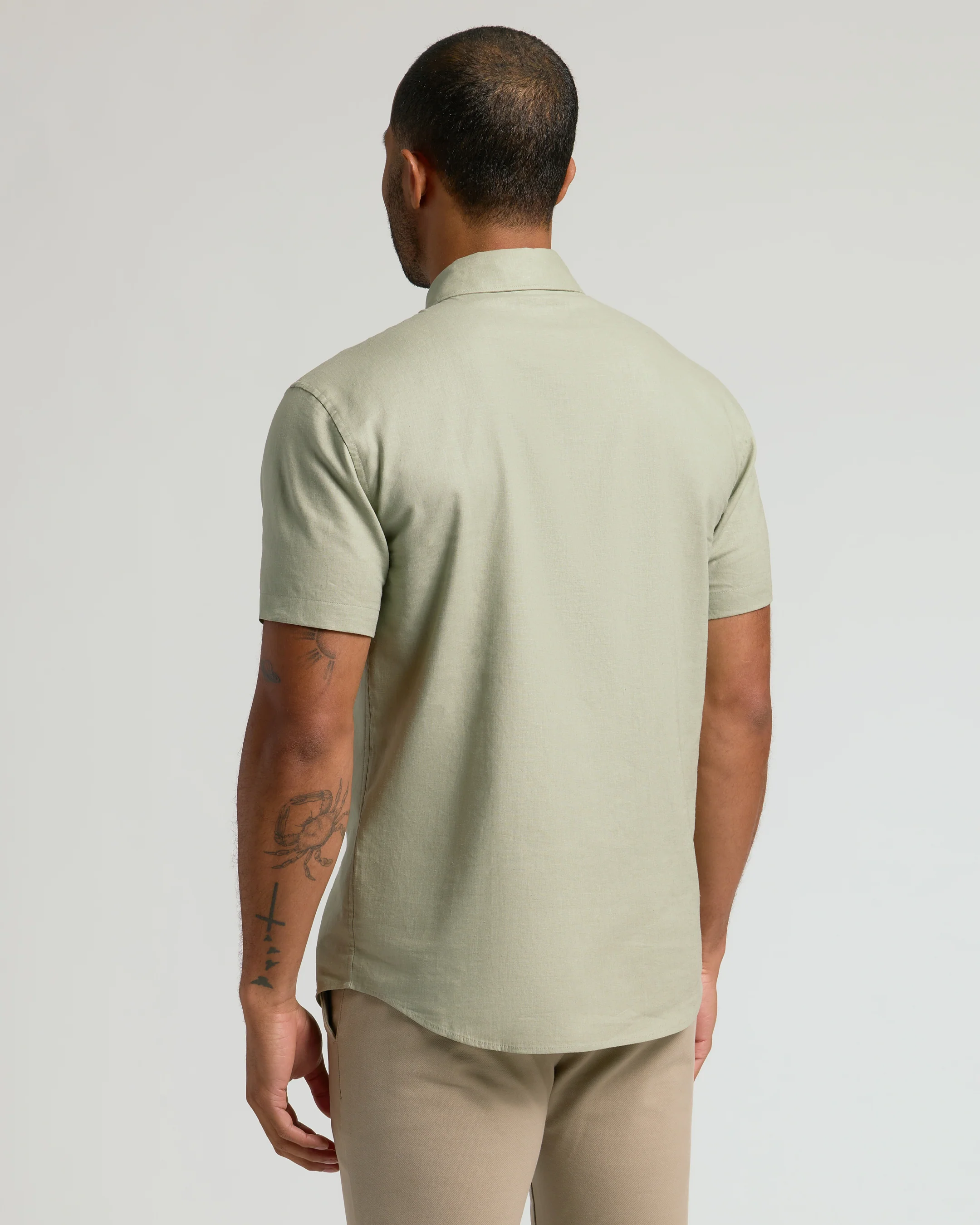 Mossy Oak Short Sleeve Linen Shirt - Image 3