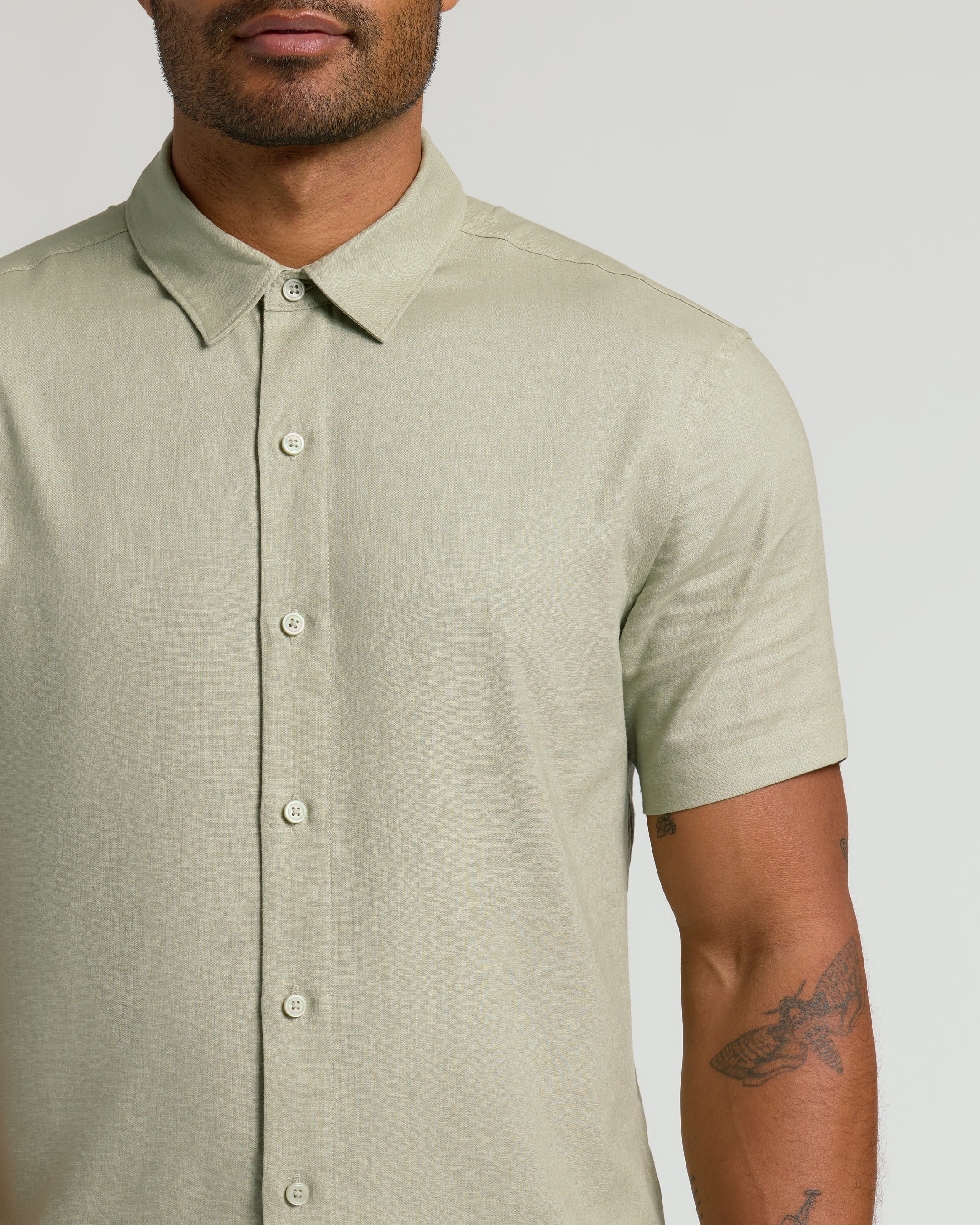 Mossy Oak Short Sleeve Linen Shirt - Image 4