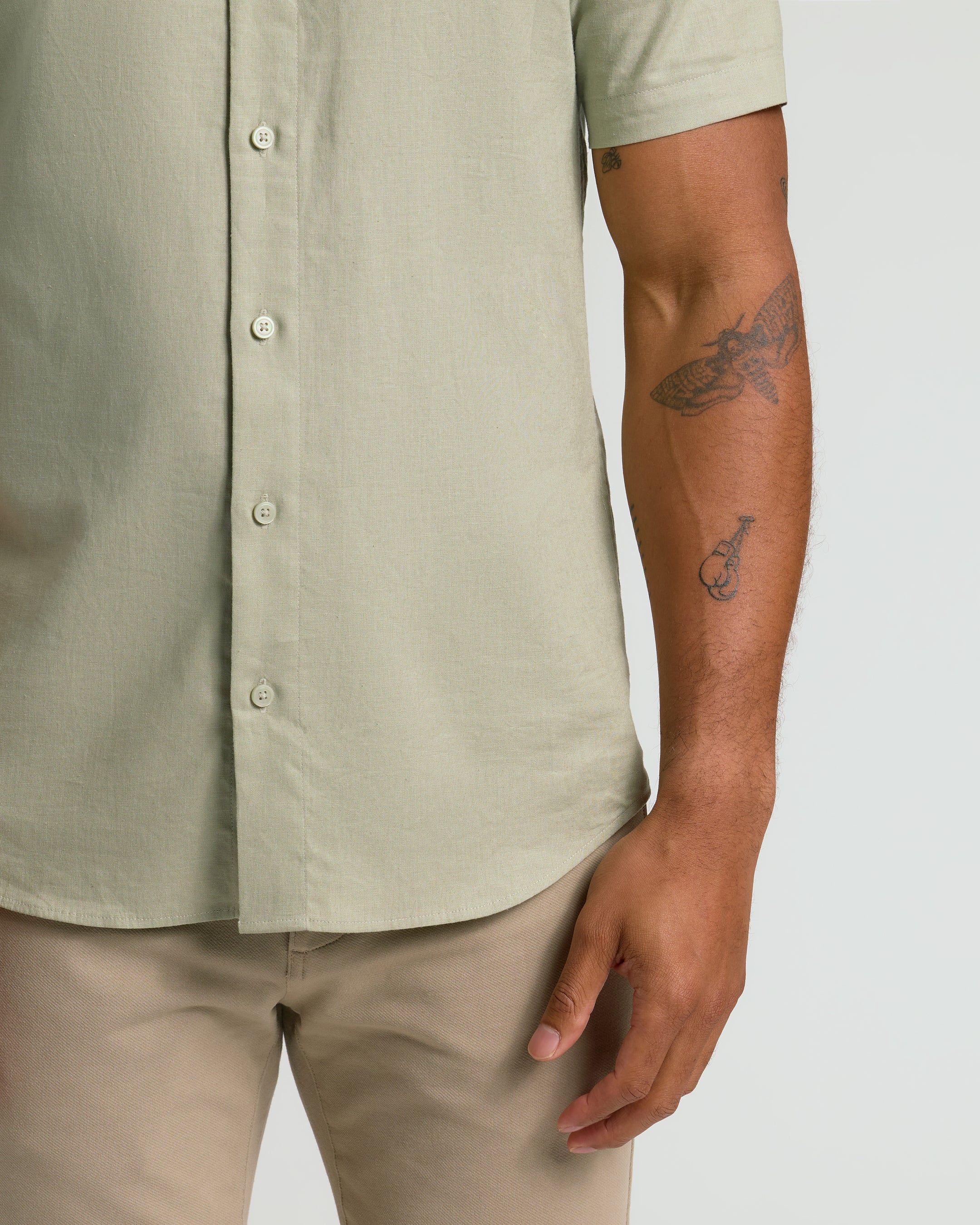 Mossy Oak Short Sleeve Linen Shirt - Image 5