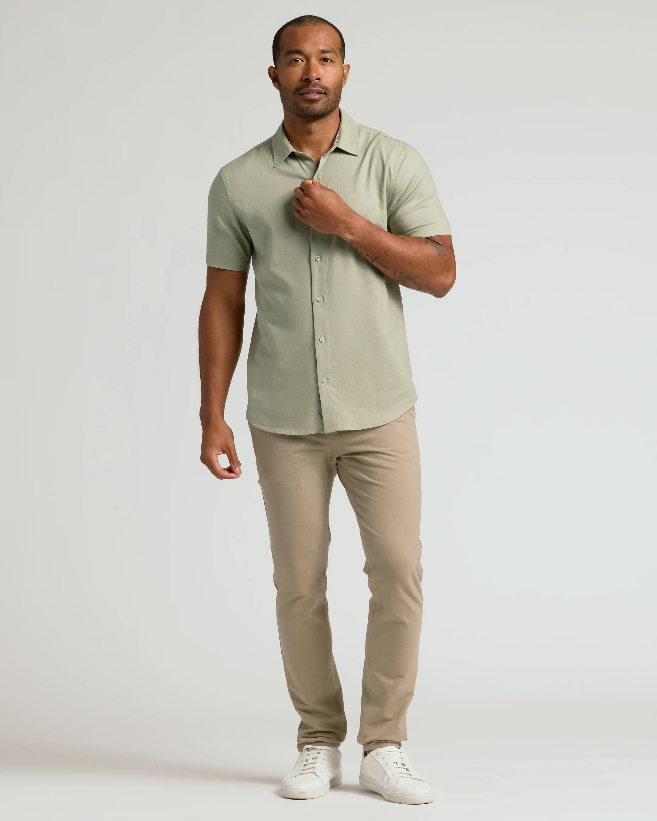 Mossy Oak Short Sleeve Linen Shirt - Image 6