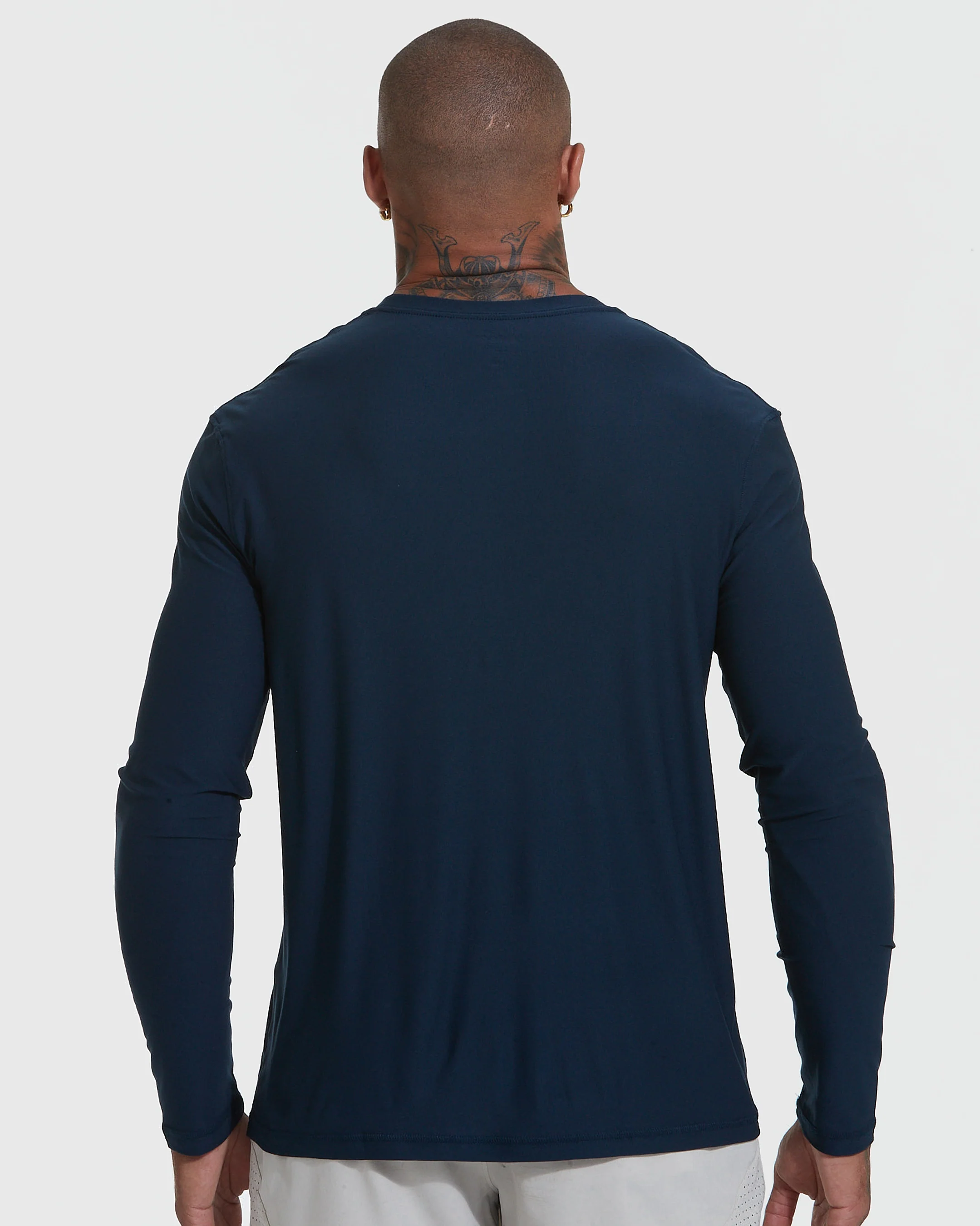 Navy Active Long Sleeve Crew T-Shirt - Image 5