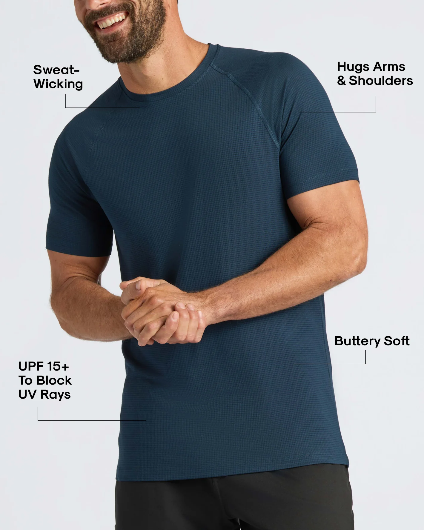 Navy Active Mesh Crew - Image 3