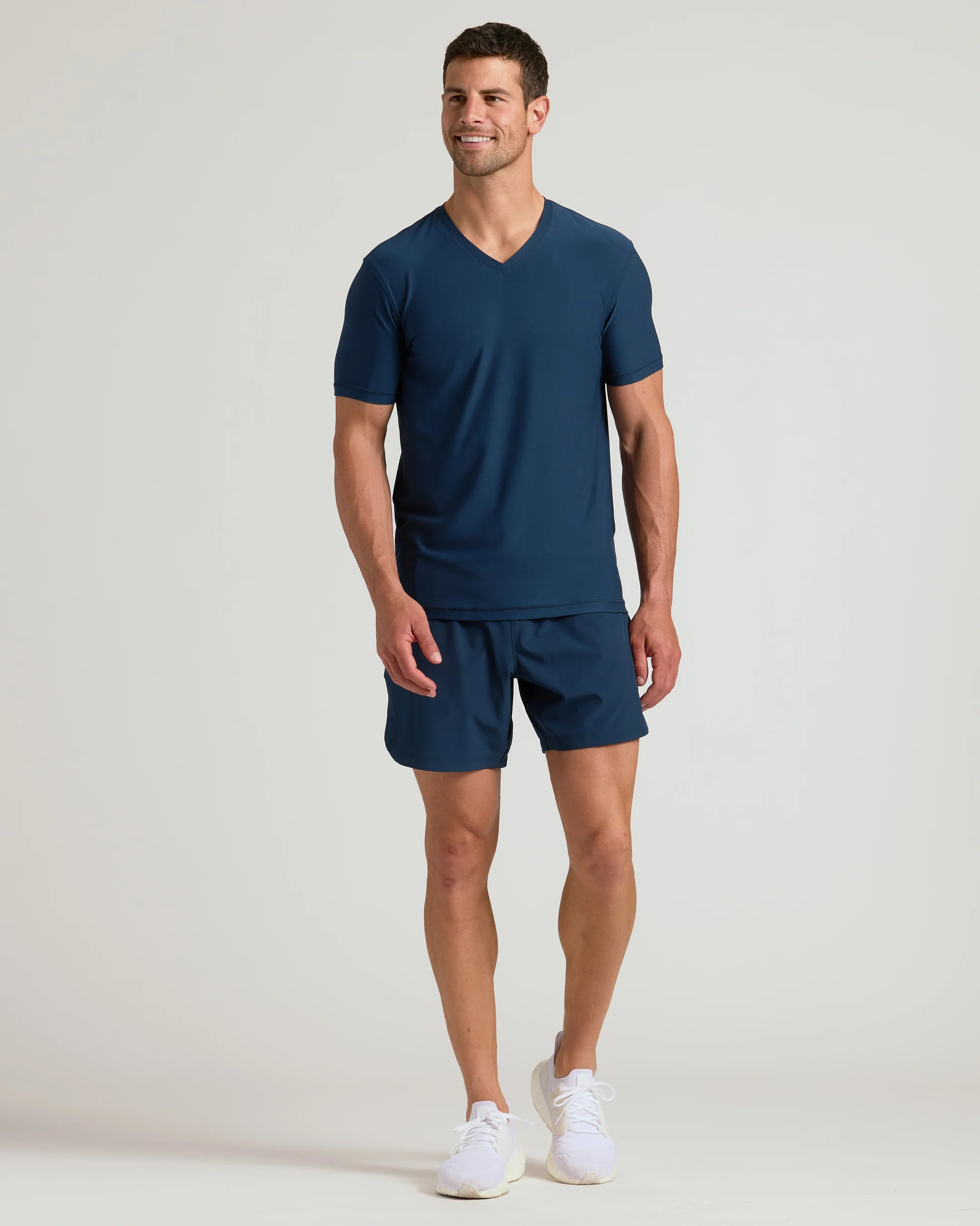 Navy Active V-Neck