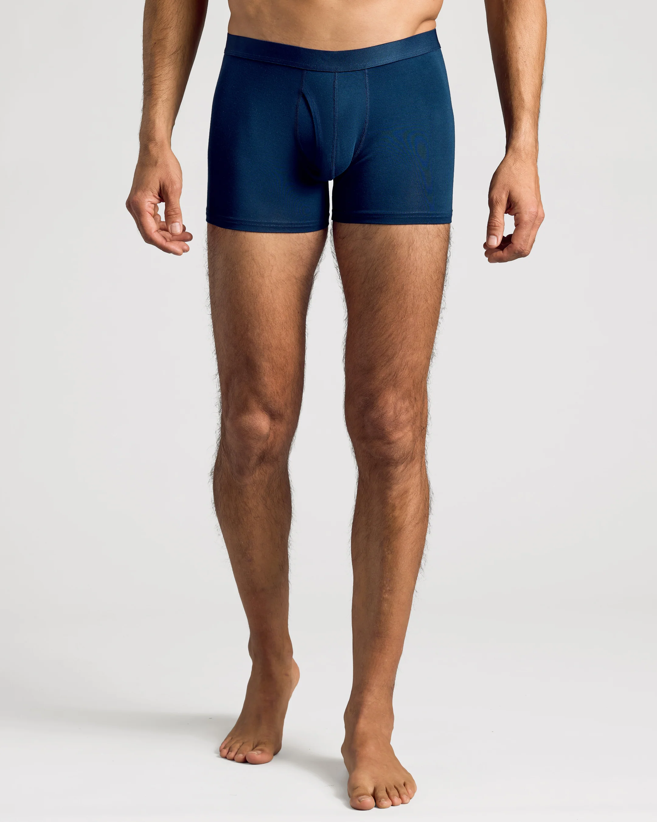 Navy Boxer Trunks W/ Fly 3-Pack - Image 2