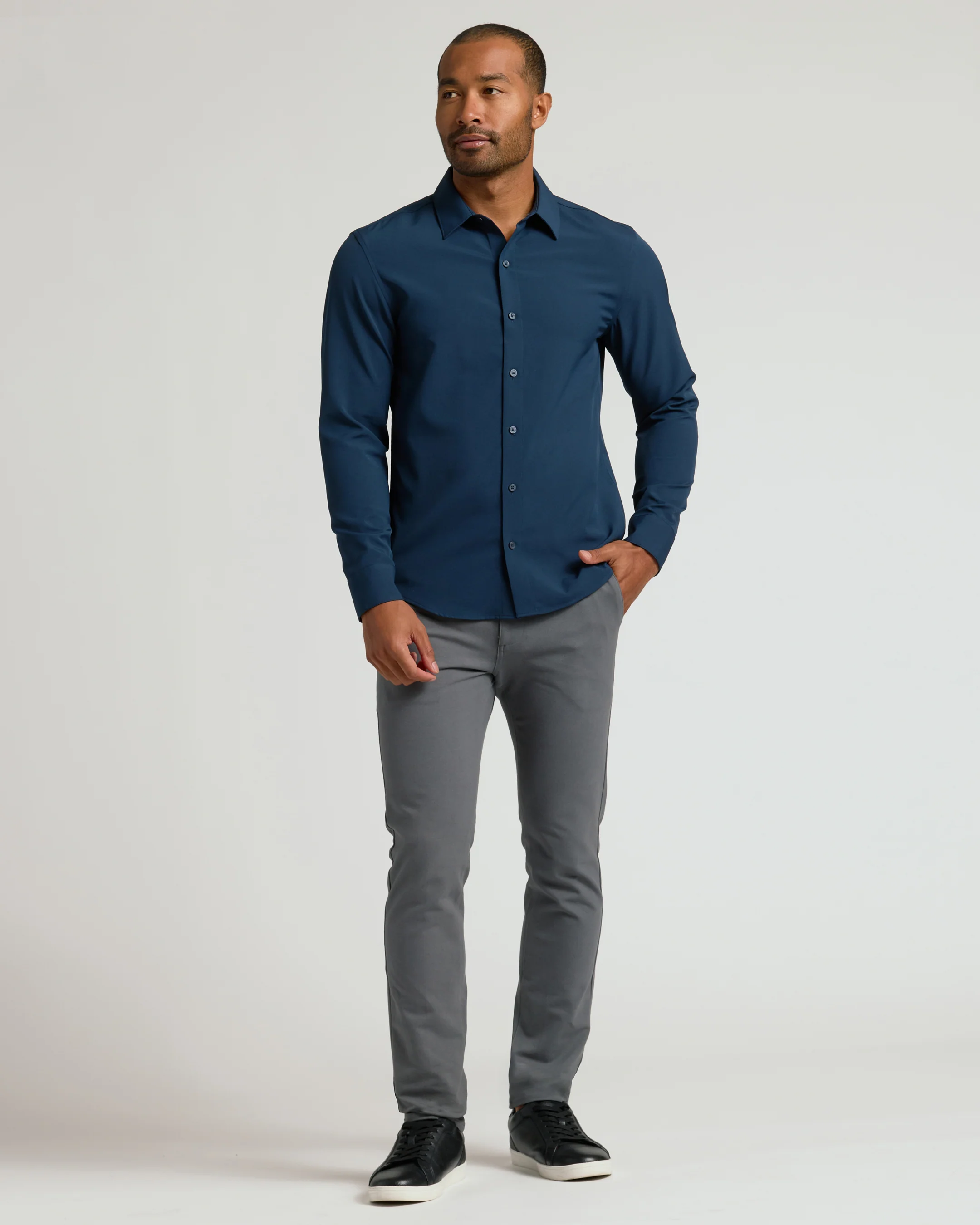 Navy & Carbon Slim Chino Pants 2-Pack - Image 3