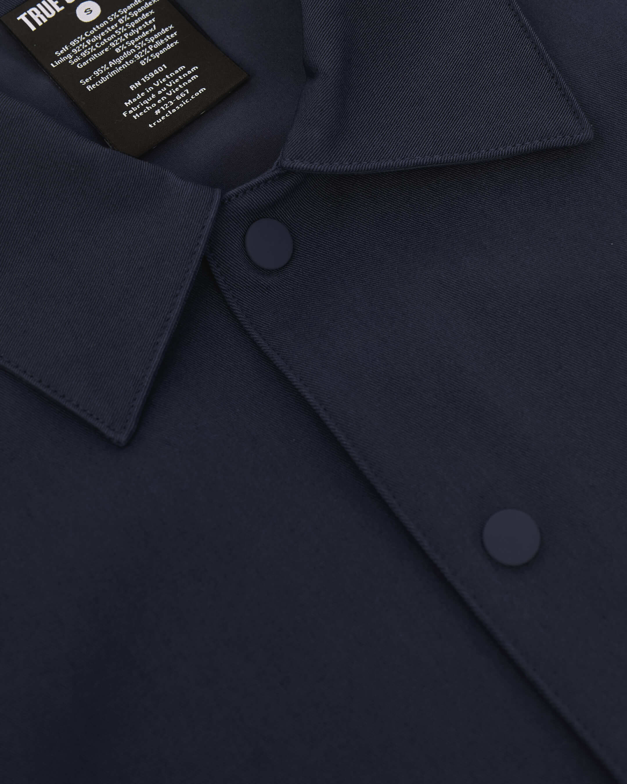 Navy Coaches Jacket - Image 9