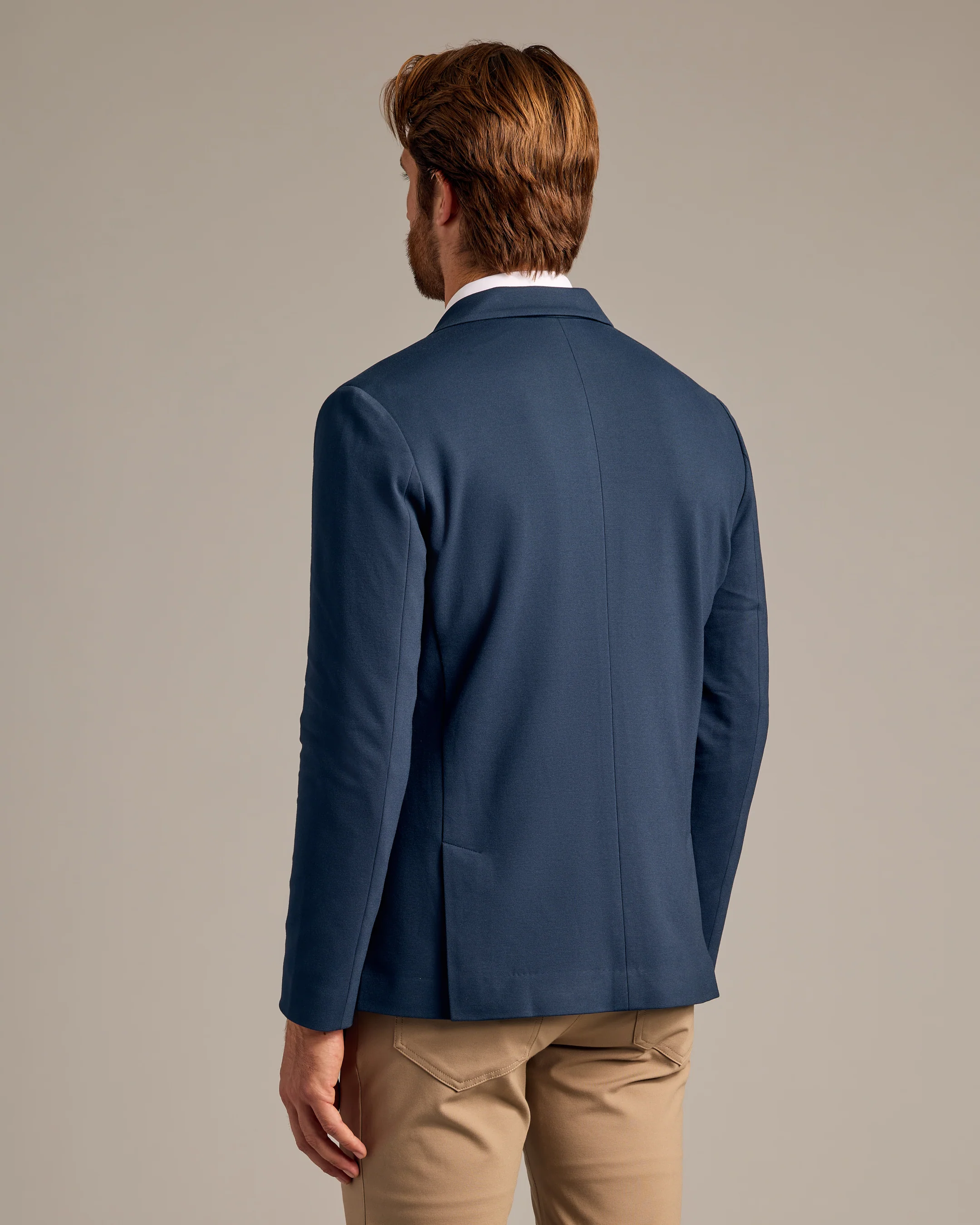 Navy Comfort Knit Blazer - Image 3