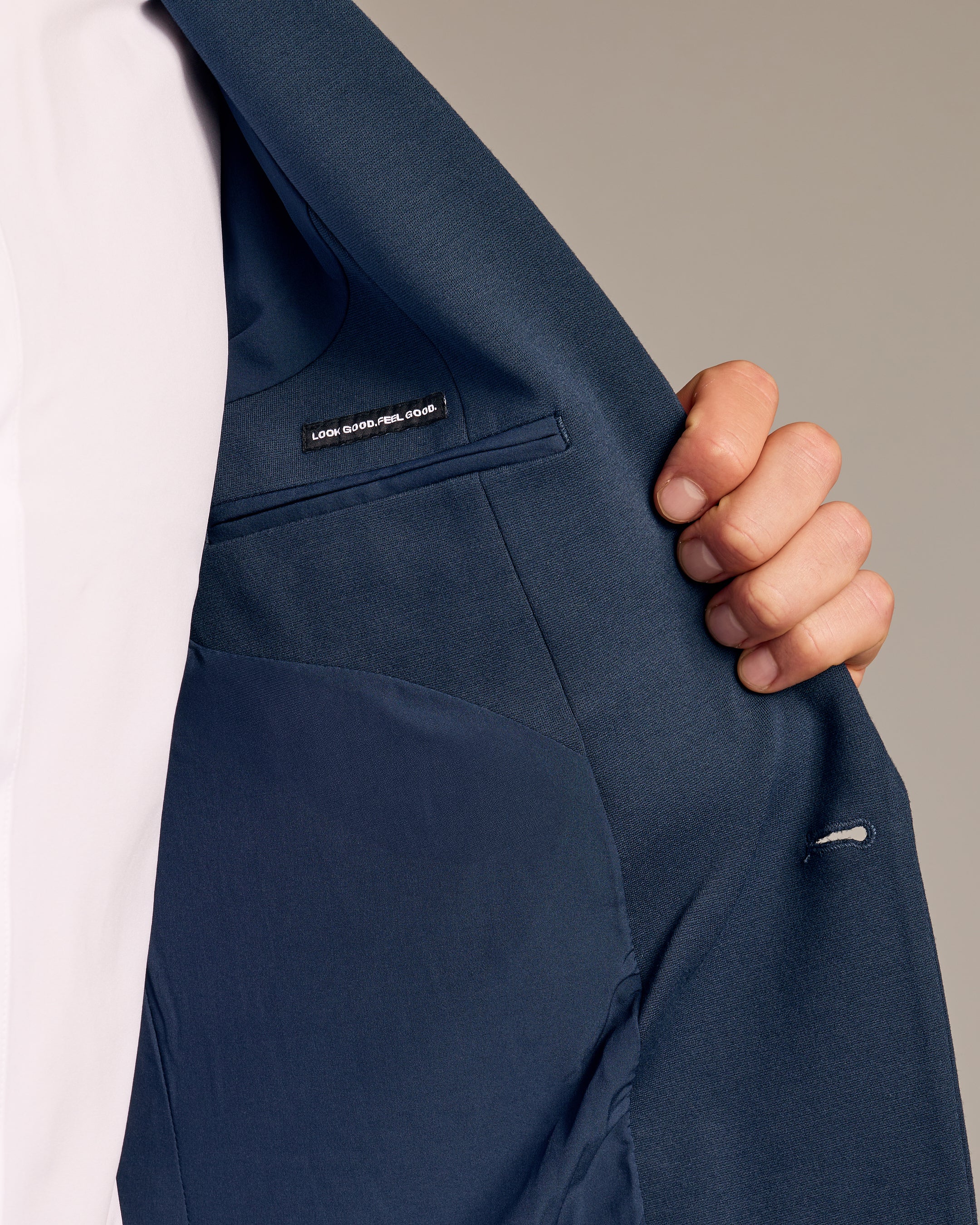 Navy Comfort Knit Blazer - Image 5
