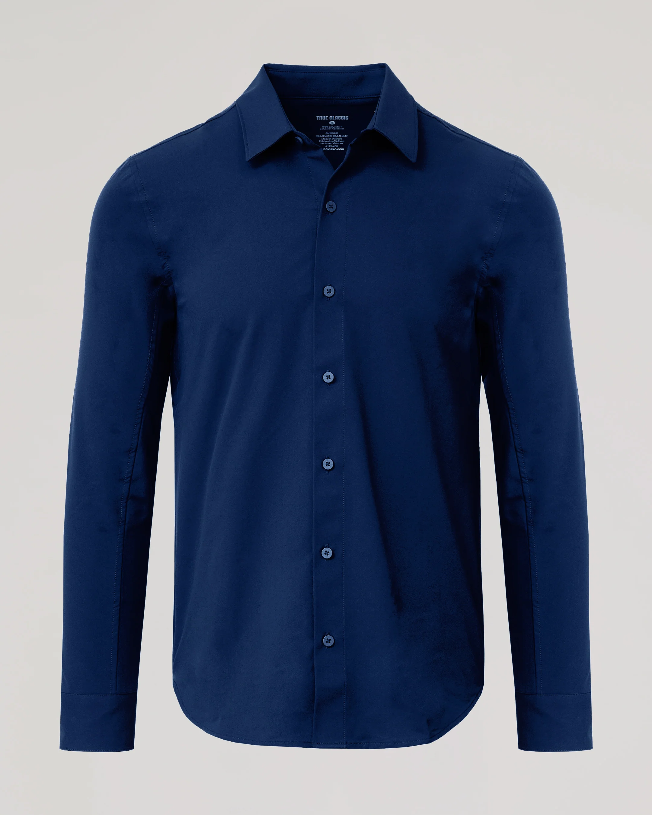 Navy Commuter Long Sleeve Shirt - Image 2