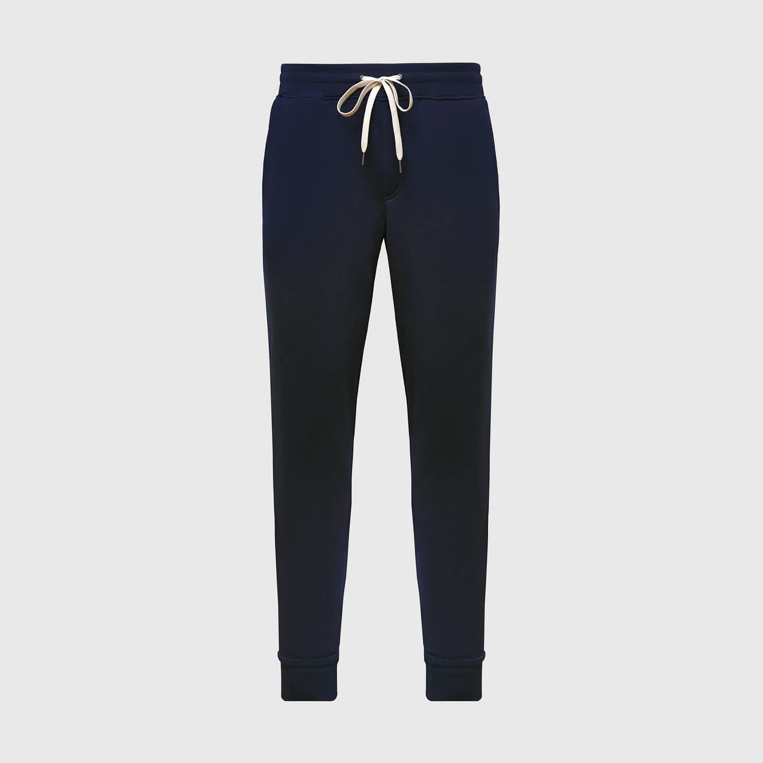 Navy Fleece French Terry Joggers - Image 2