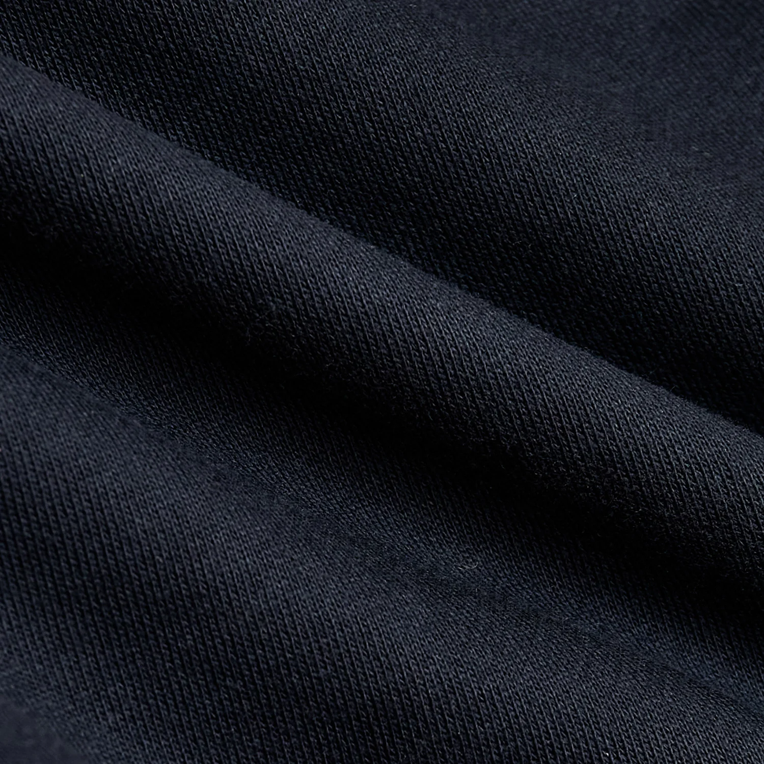 Navy Fleece French Terry Pullover Crew Neck - Image 8