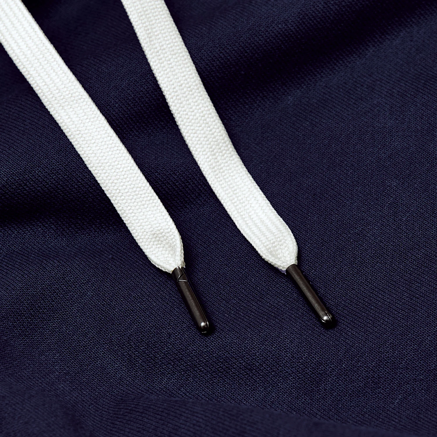 Navy Fleece French Terry Pullover Hoodie - Image 8